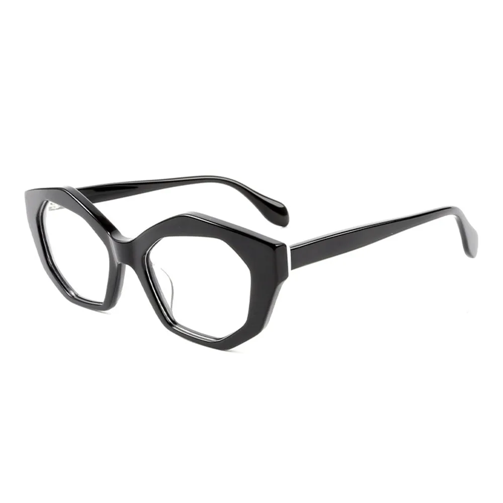 Cat Eye Polygon Acetate Geometric Eyeglasses sold by Dollger product image thumbnail 4