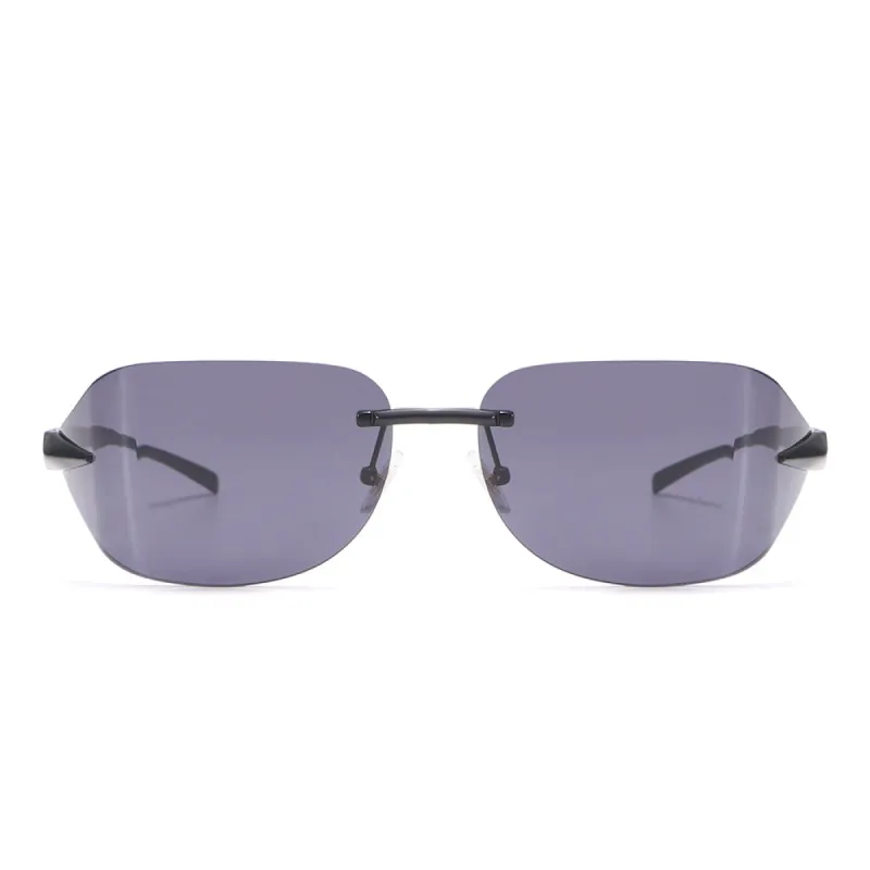 Dollger Rectangle Rimless Tinted Sunglasses sold by Dollger