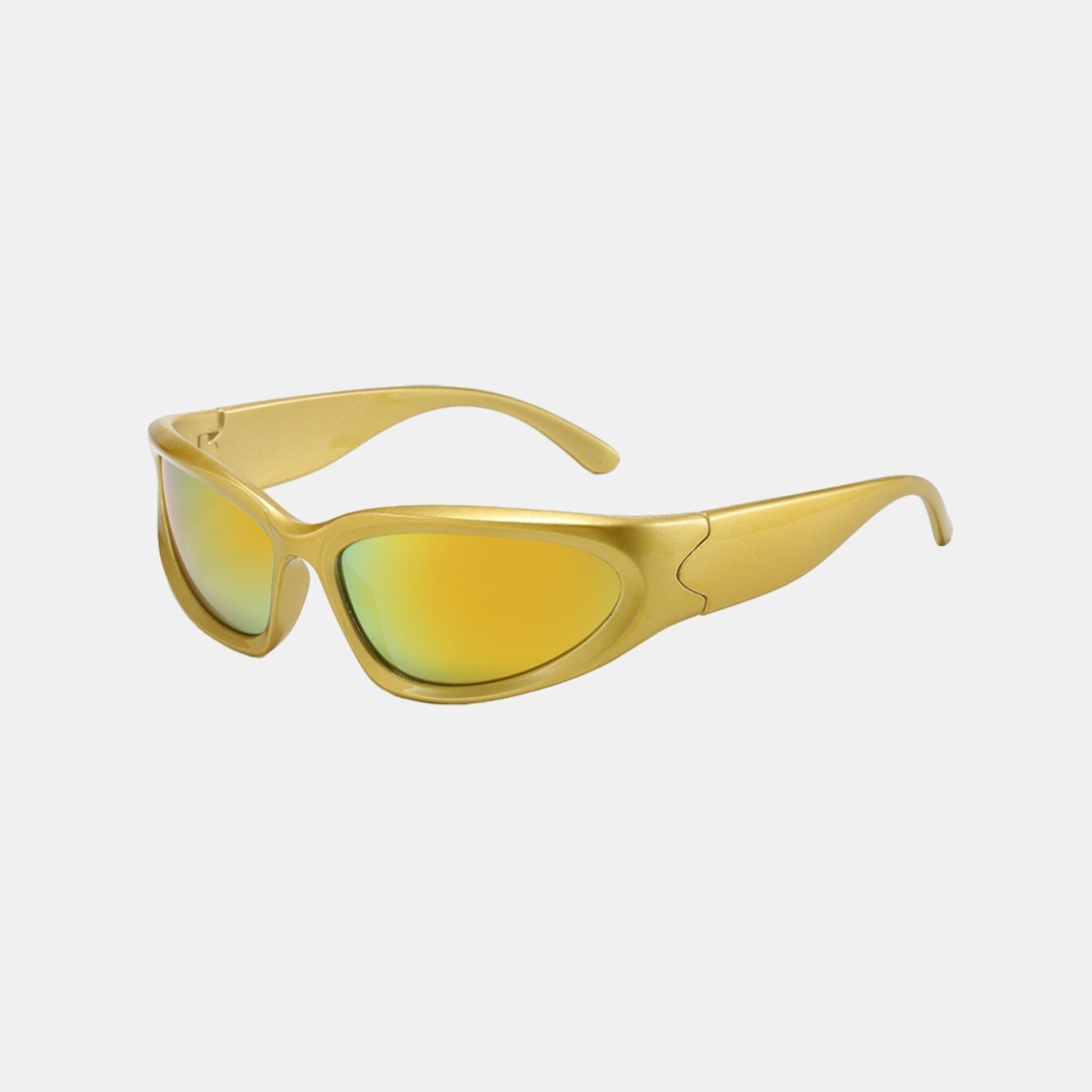 Silver with Black Sports Square Sunglasses sold by Dollger product image thumbnail 15