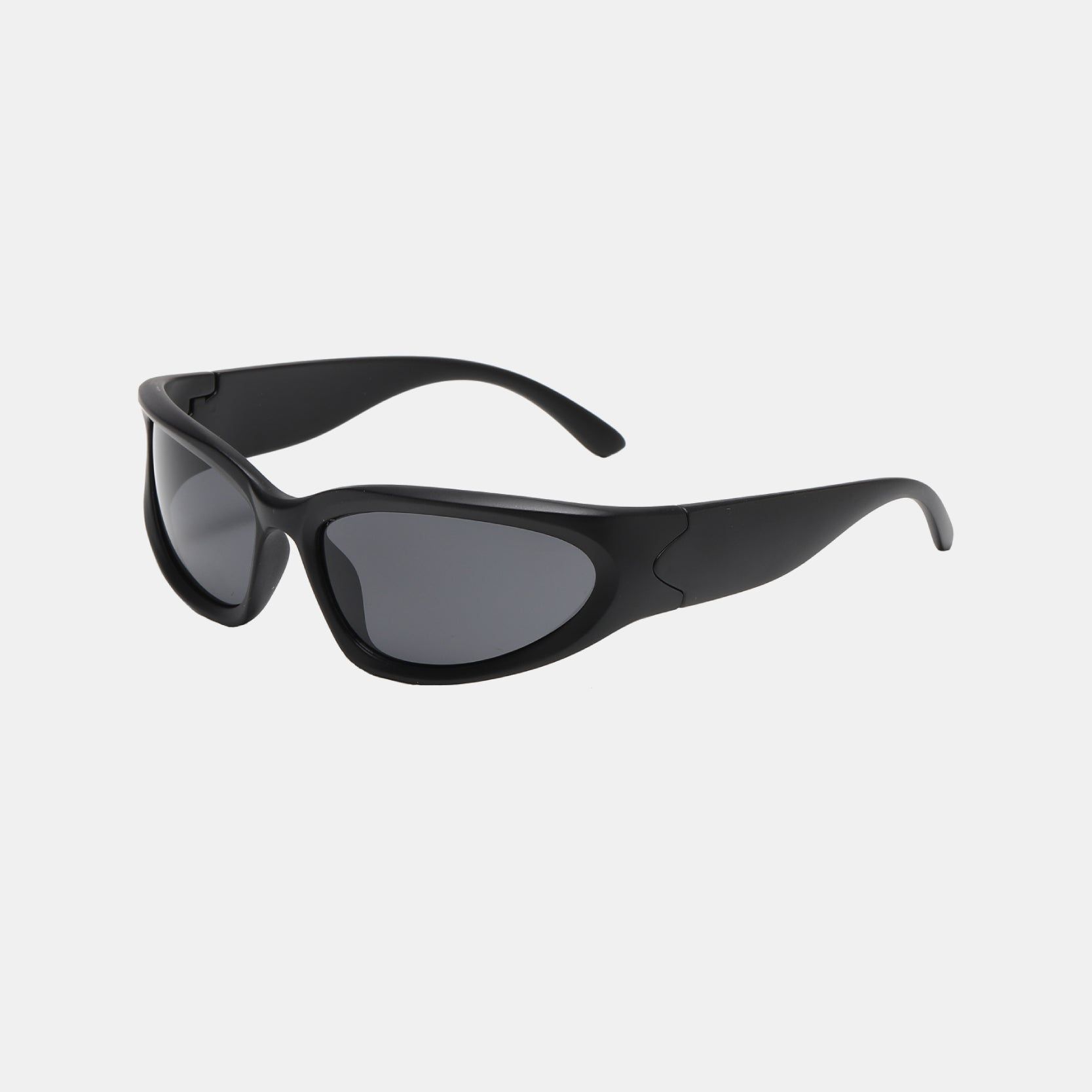 Silver with Black Sports Square Sunglasses sold by Dollger product image thumbnail 8