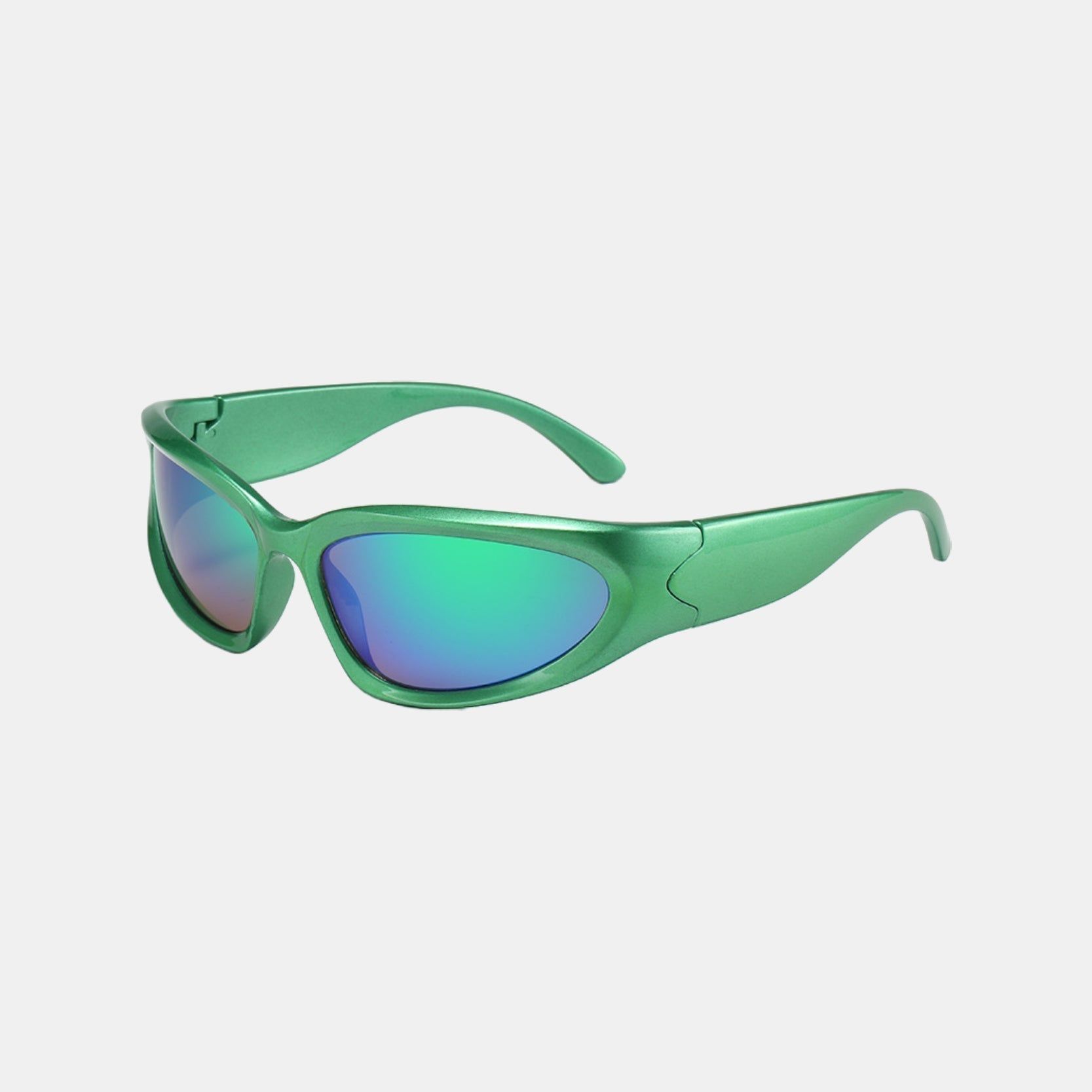 Silver with Black Sports Square Sunglasses sold by Dollger product image thumbnail 16