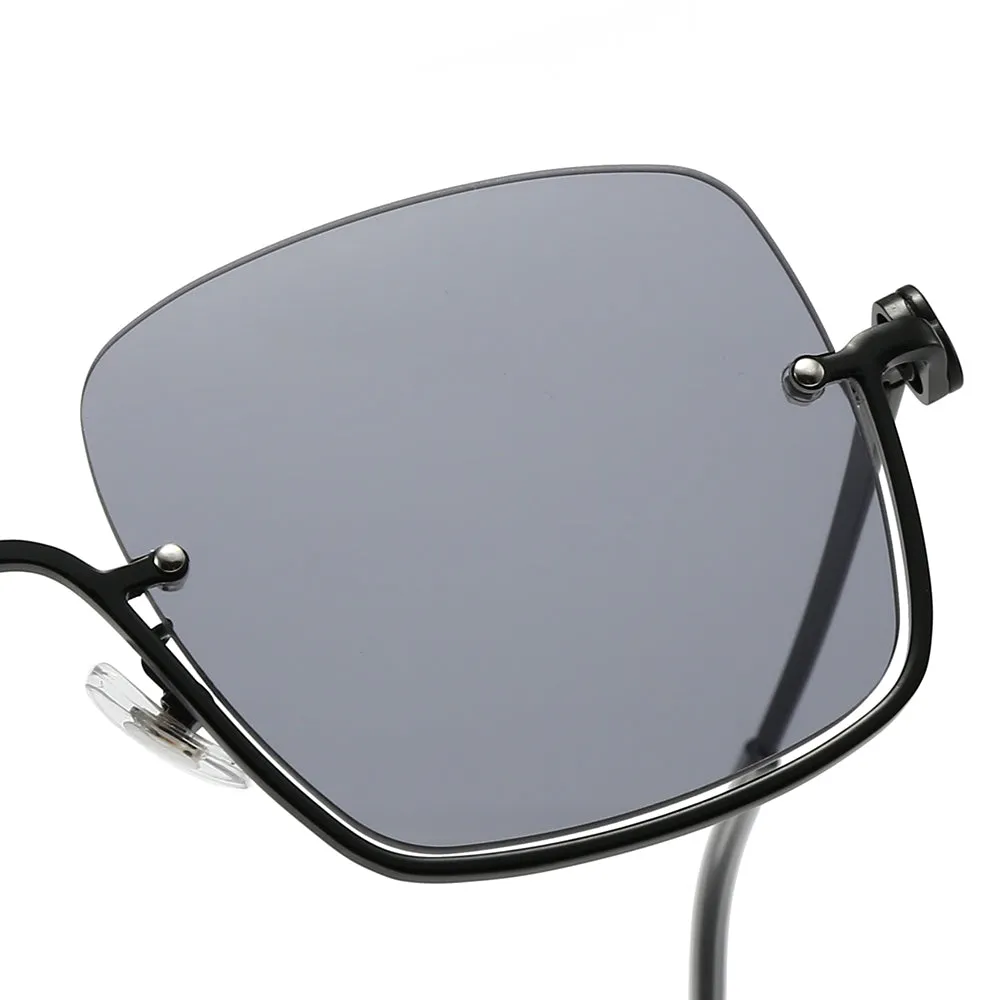 Dollger Square Semi-Rimless Tinted Sunglasses sold by Dollger product image thumbnail 4