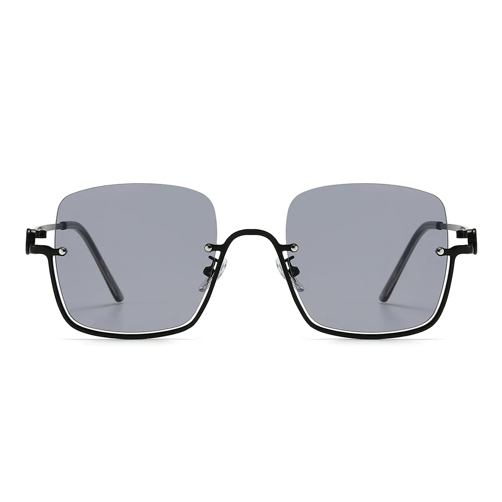 Dollger Square Semi-Rimless Tinted Sunglasses sold by Dollger