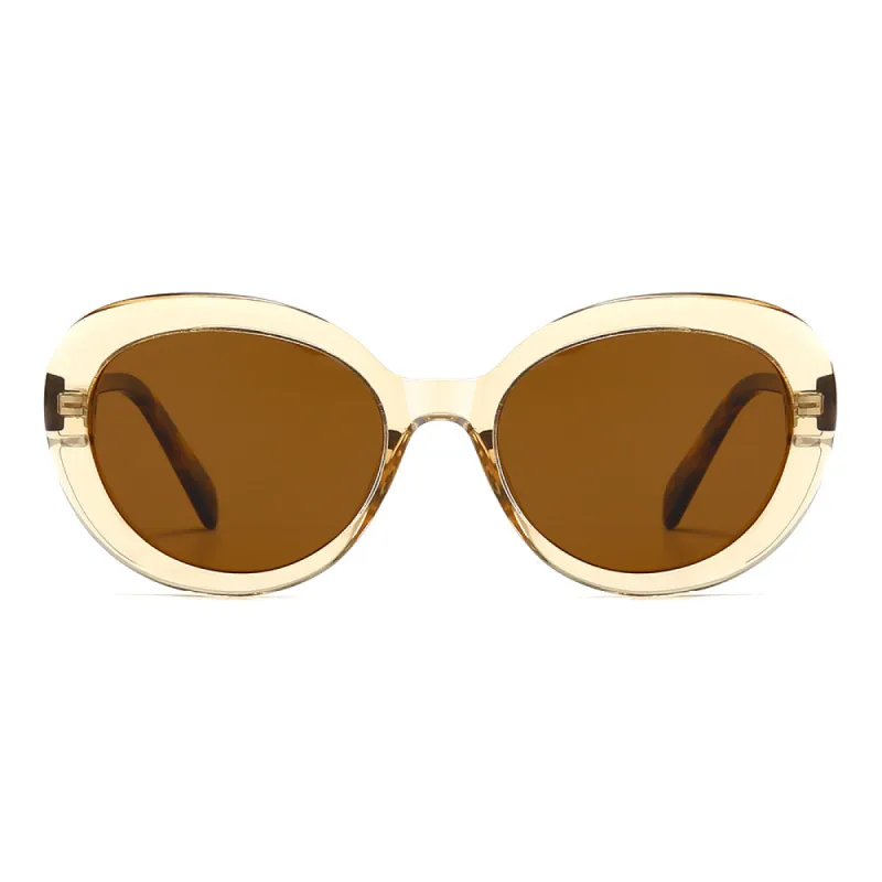 Round Retro Cat-Eye Tinted Sunglasses sold by Dollger