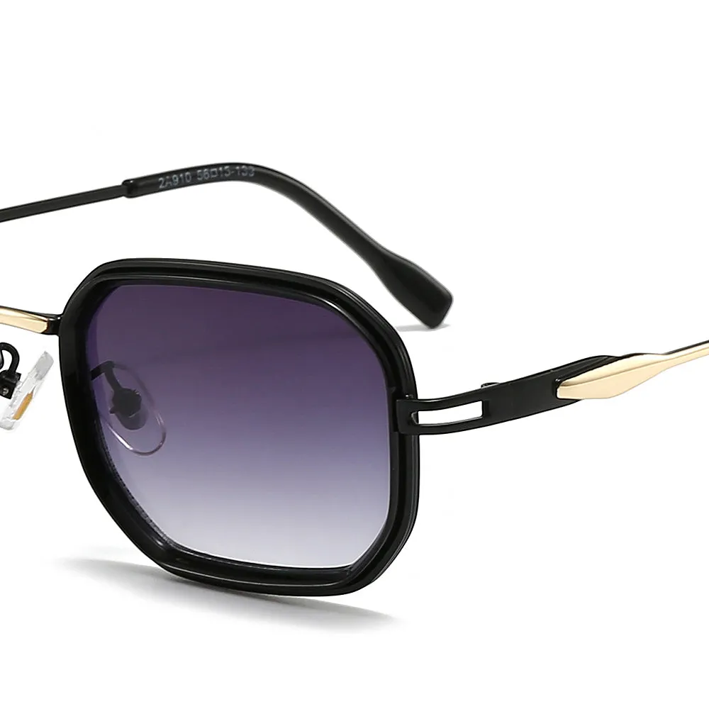 Dollger Retro-Vintage Rectangle Geometric Tinted Sunglasses sold by Dollger product image thumbnail 5