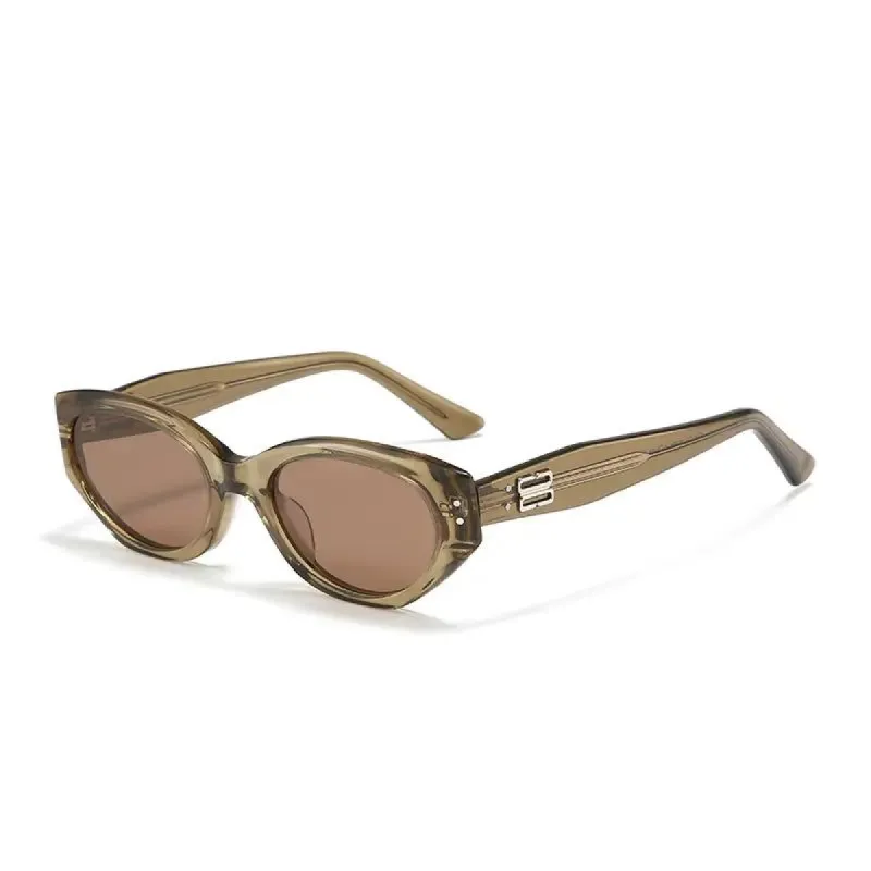 Retro Narrow Frame Cat Eye Small Frame Sunglasses sold by Dollger
