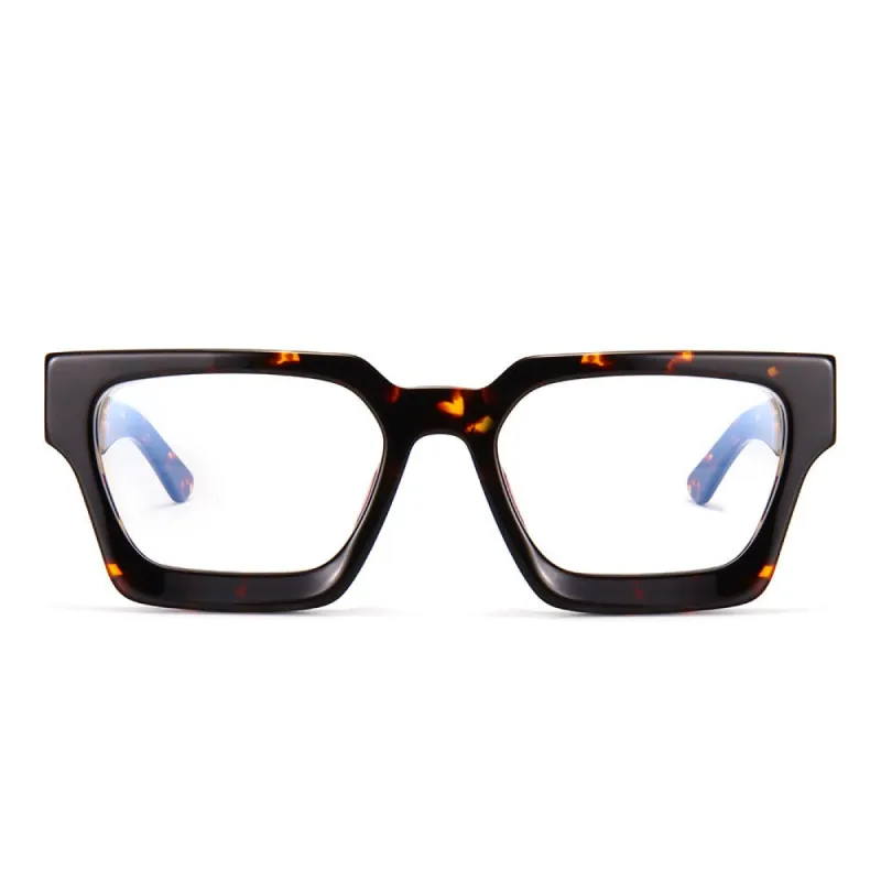 Tortoise Vintage Acetate Rectangular Tinted Sunglasses sold by Dollger