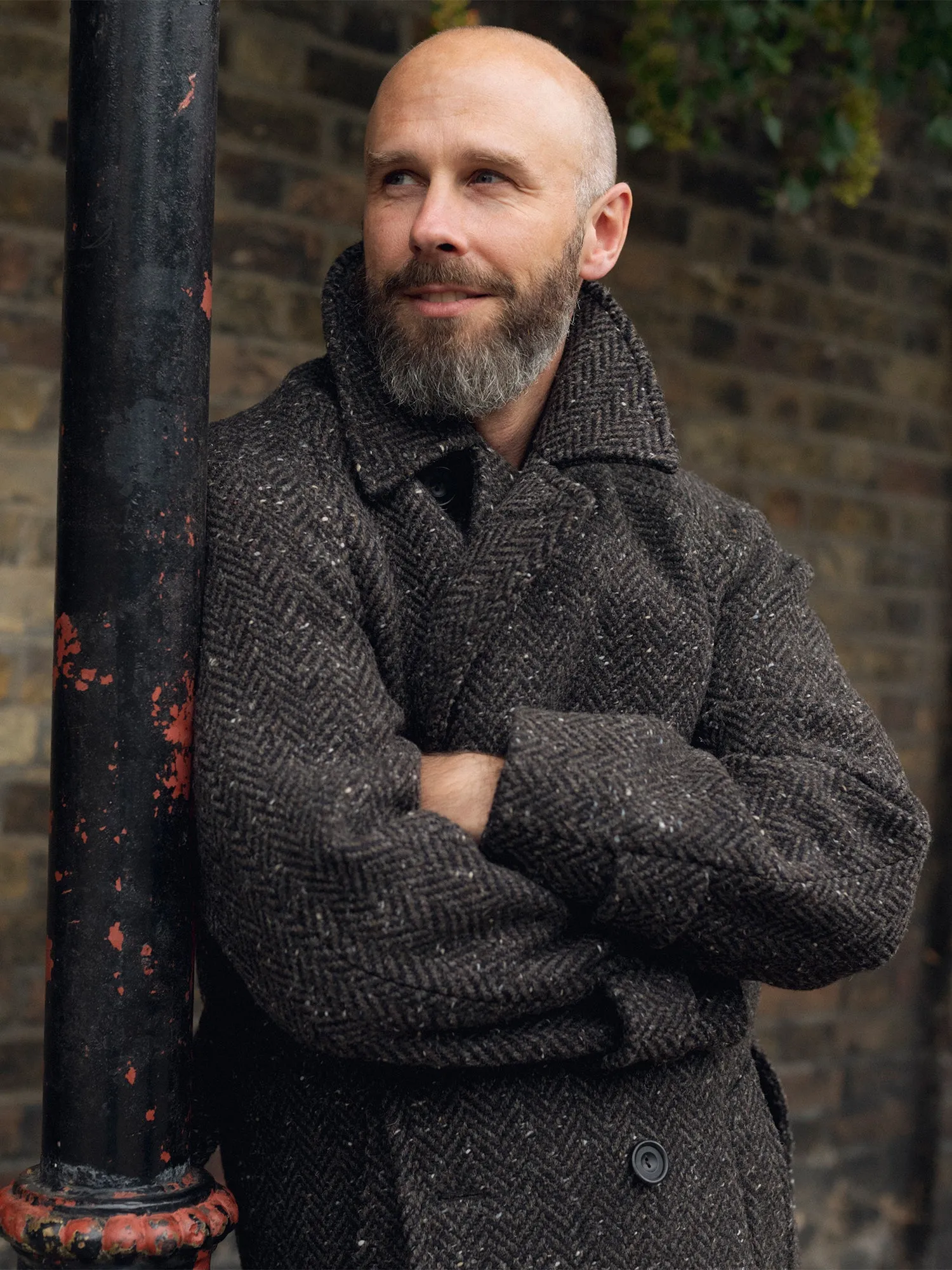 The PS English Tweed Overcoat - Dark Brown sold by Private White V.C. product image thumbnail 2