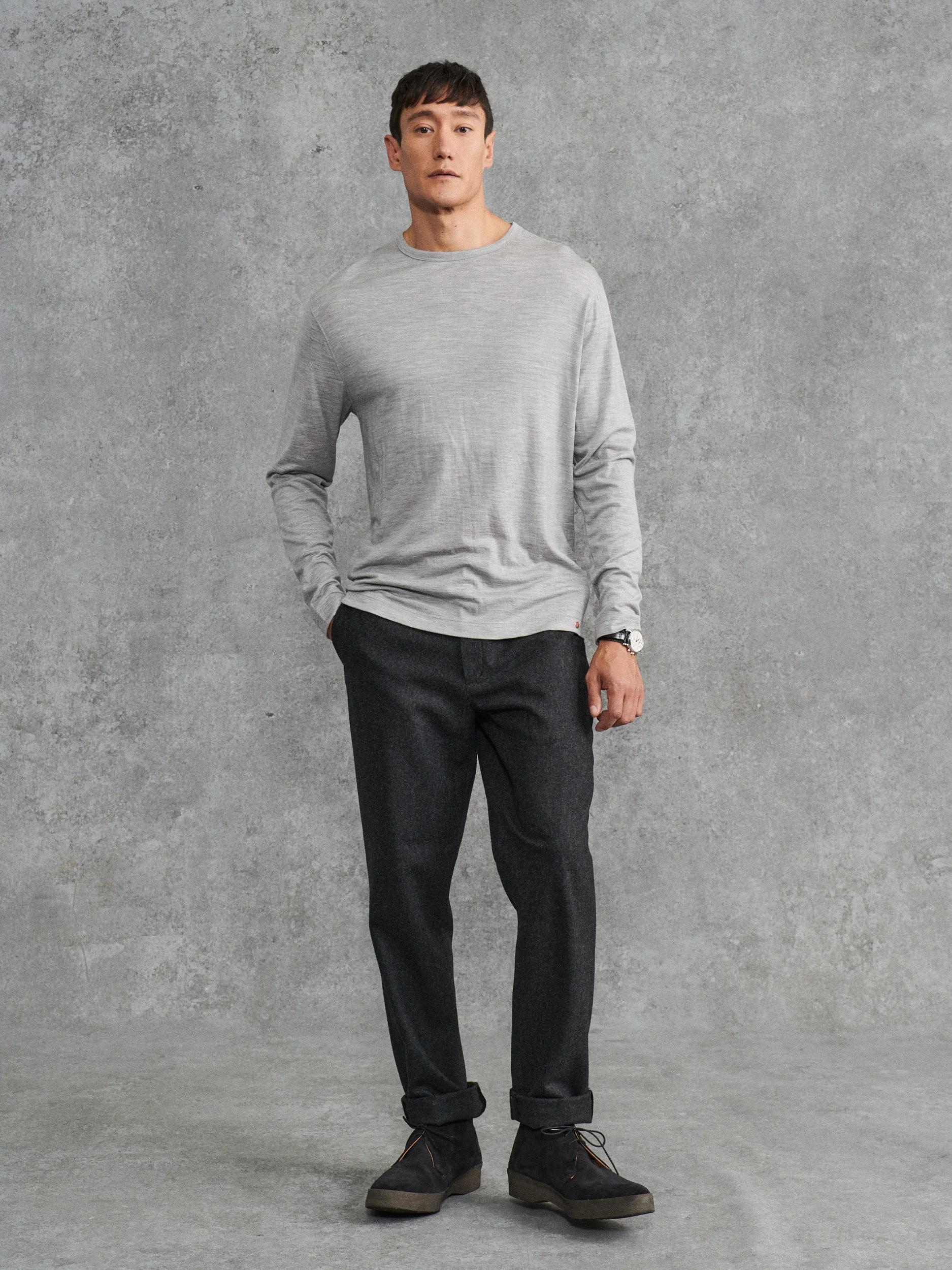 The Lifeline - Light Grey sold by Private White V.C.