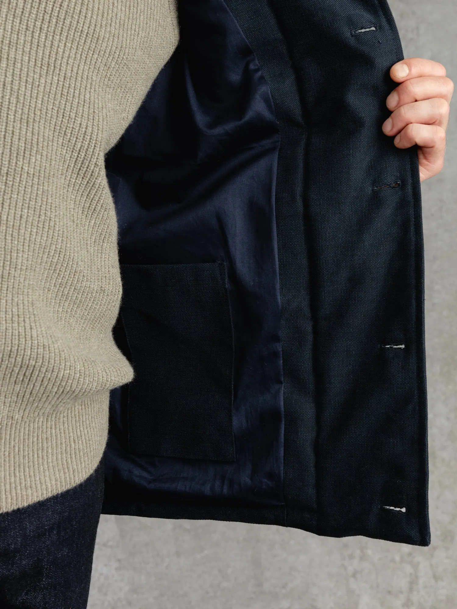 The Panama Wadded Gilet - Ink sold by Private White V.C. product image thumbnail 4