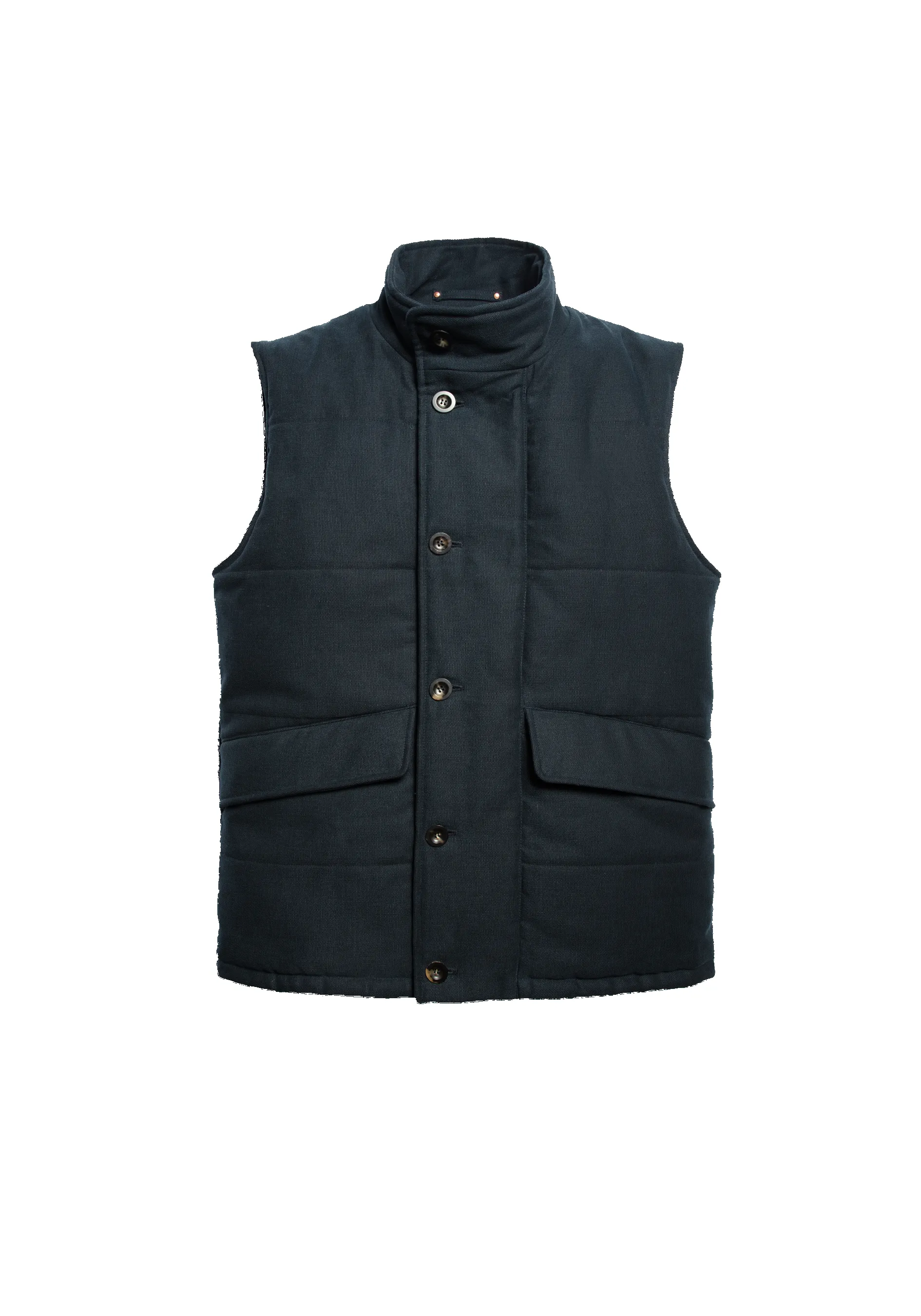 The Panama Wadded Gilet - Ink sold by Private White V.C. product image thumbnail 3