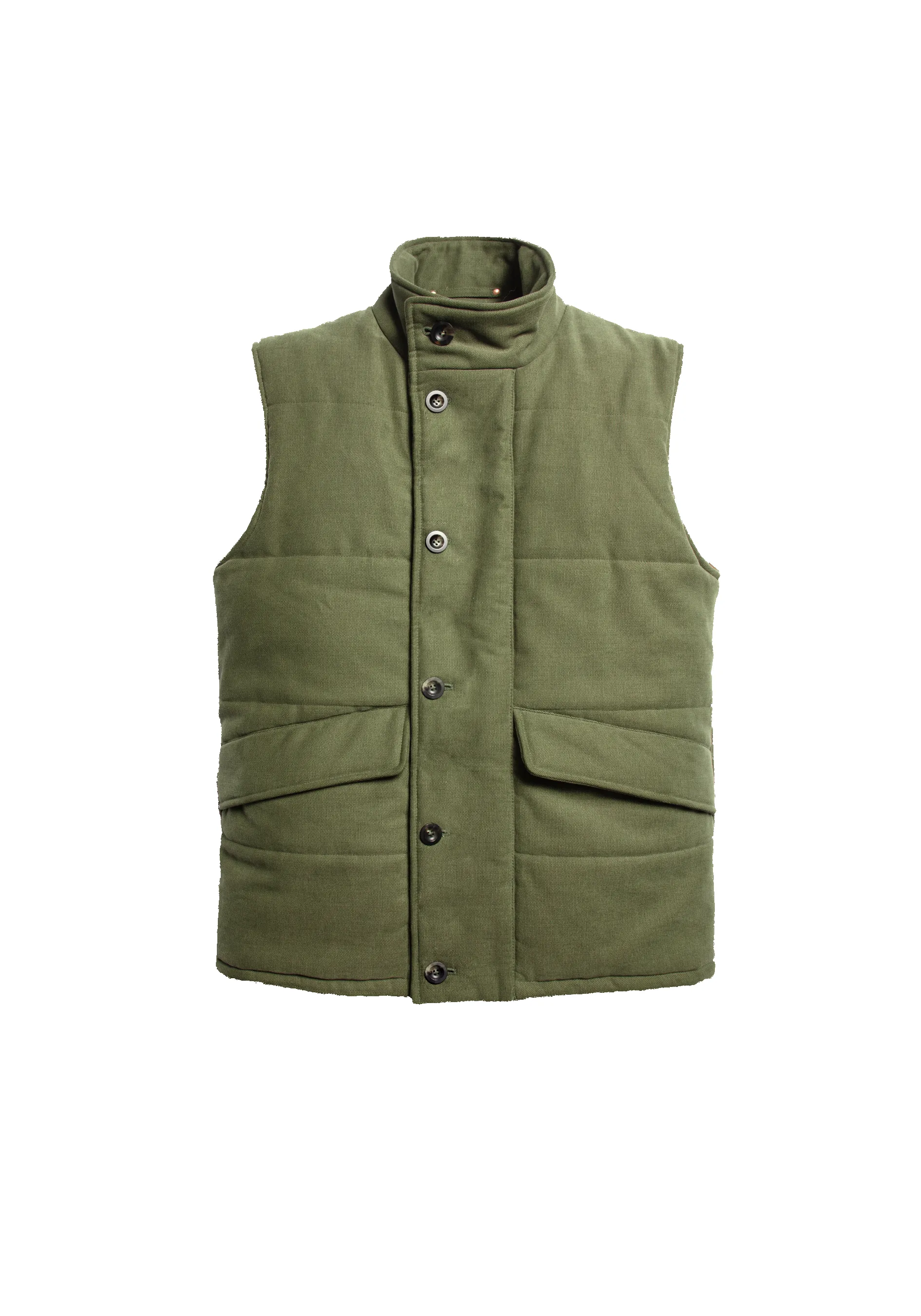 The Panama Wadded Gilet - Olive sold by Private White V.C. product image thumbnail 3