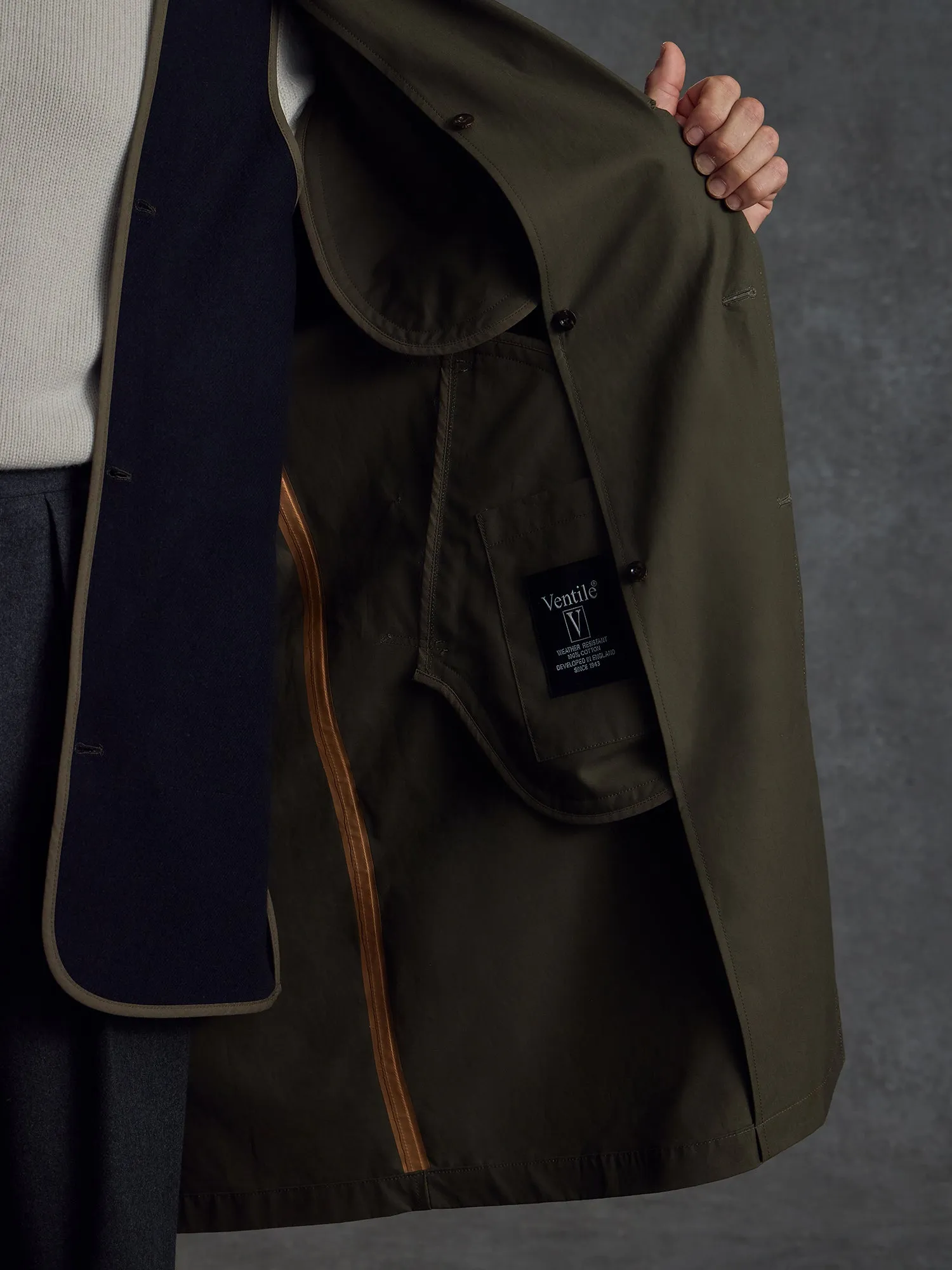 The Despatch Rider's Trench - Olive sold by Private White V.C. product image thumbnail 3