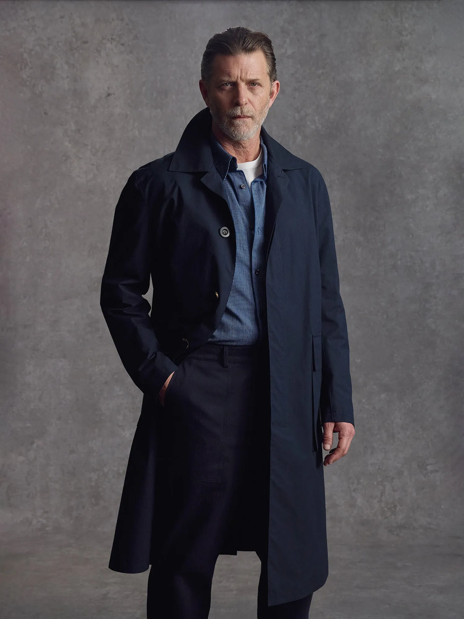 The Richmond Silk Mac - Ink sold by Private White V.C. product image thumbnail 4