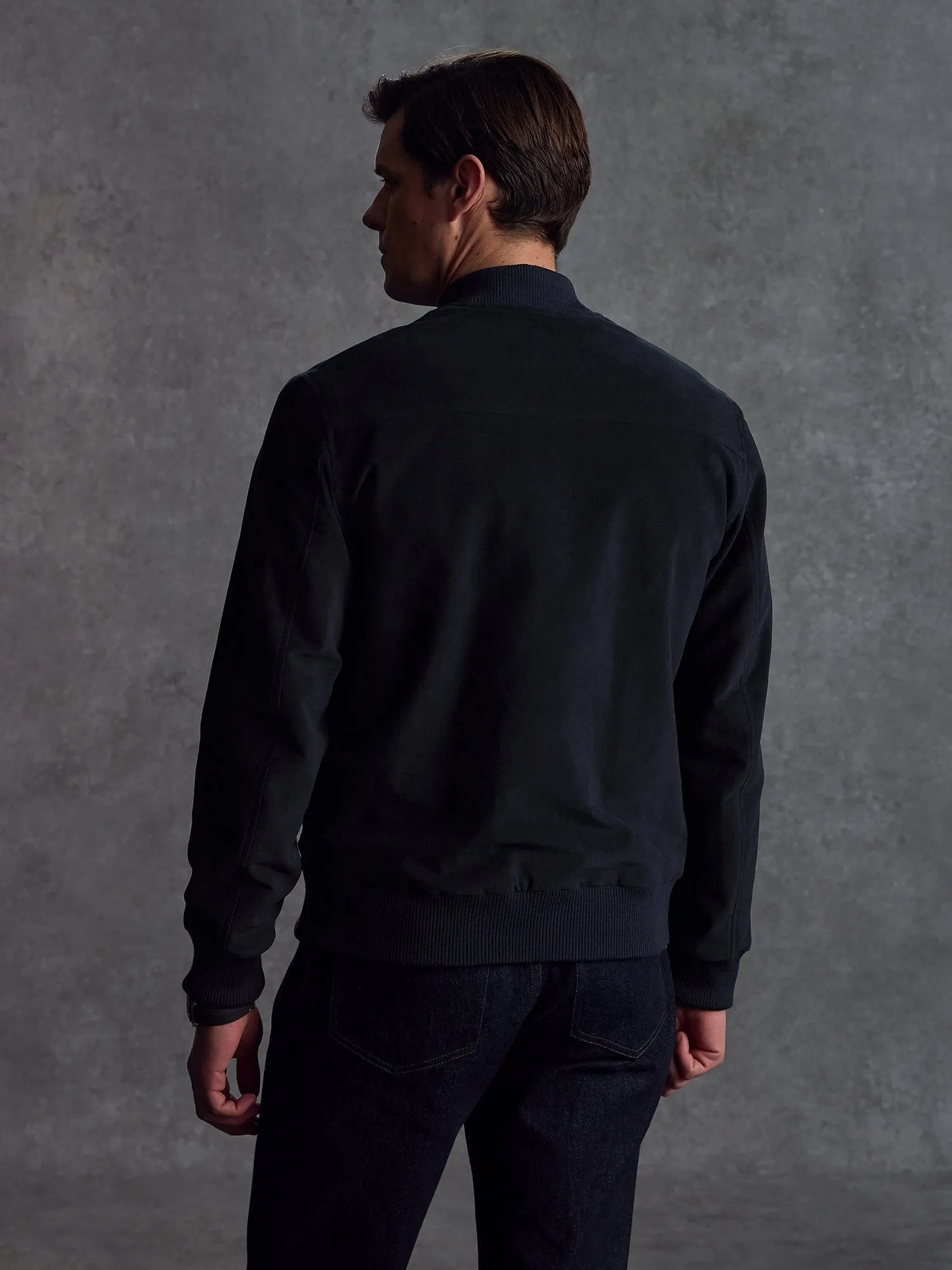 The Moleskin Bomber - Navy sold by Private White V.C. product image thumbnail 5