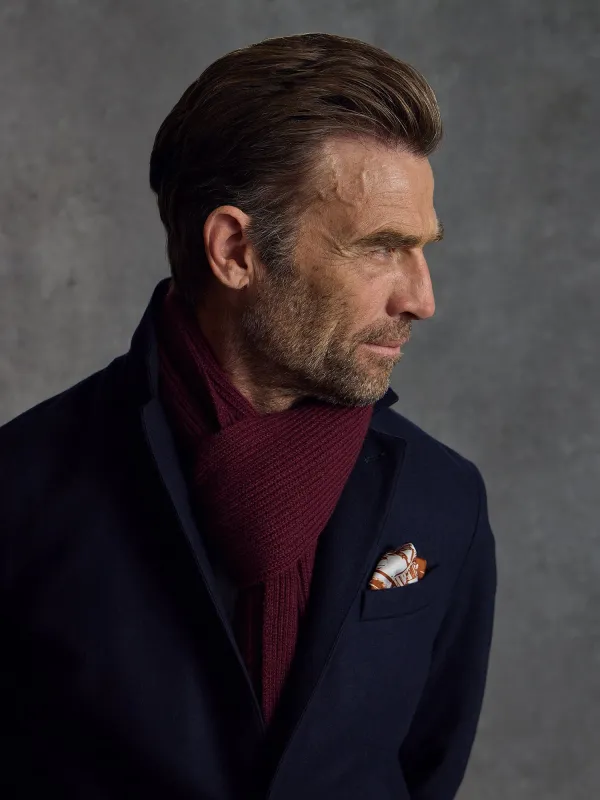 The Commando Scarf - Crimson sold by Private White V.C.