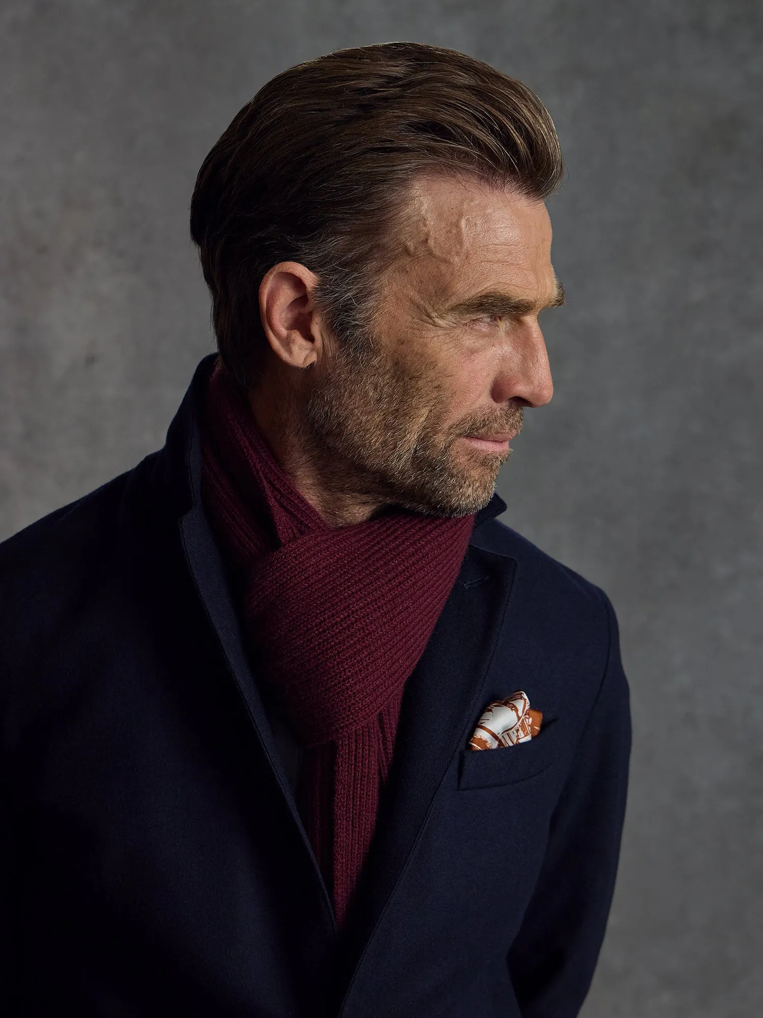 The Commando Scarf - Crimson sold by Private White V.C.