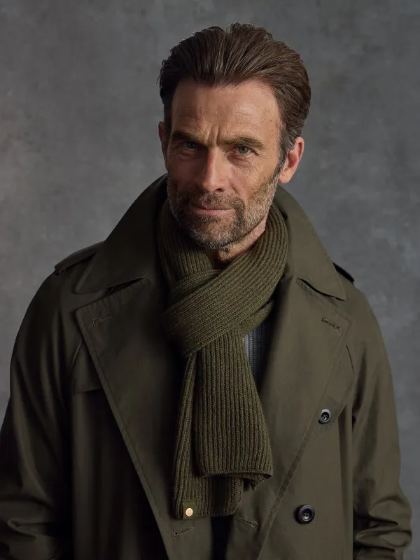 The Commando Scarf - Green sold by Private White V.C.
