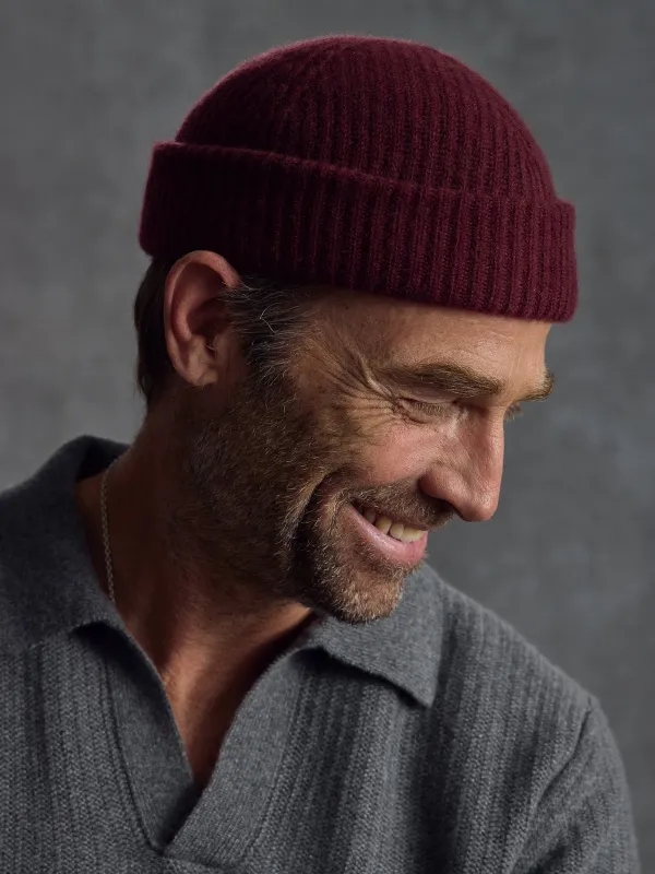 The Commando Watch Cap - Crimson sold by Private White V.C.