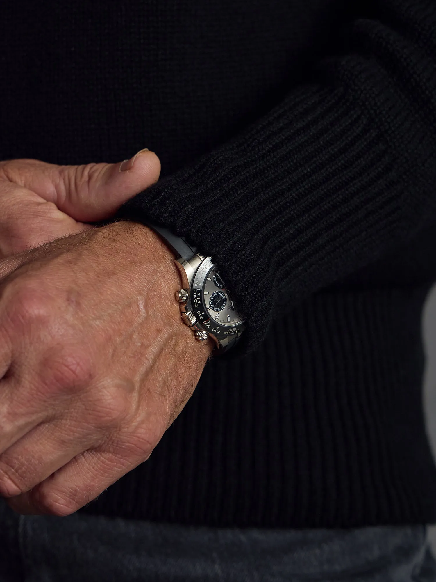 The Cashmere Submariner Rollneck - Black sold by Private White V.C. product image thumbnail 4