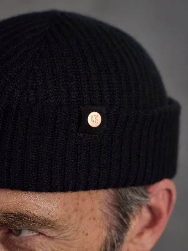 The Commando Watch Cap - Black sold by Private White V.C.