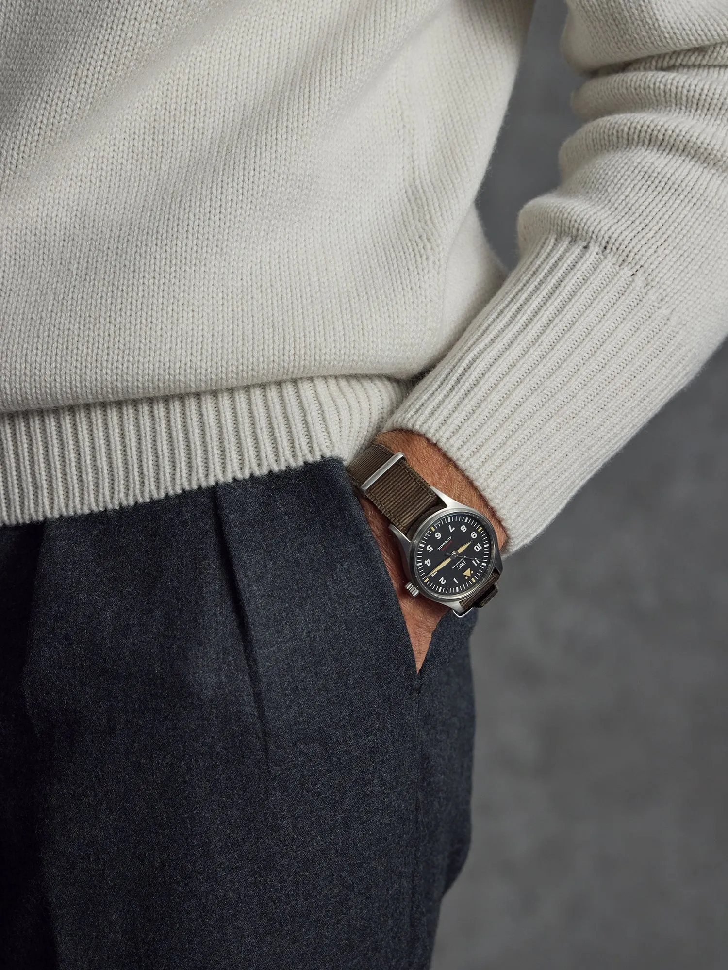 The Cashmere Submariner Rollneck - Ivory sold by Private White V.C. product image thumbnail 5