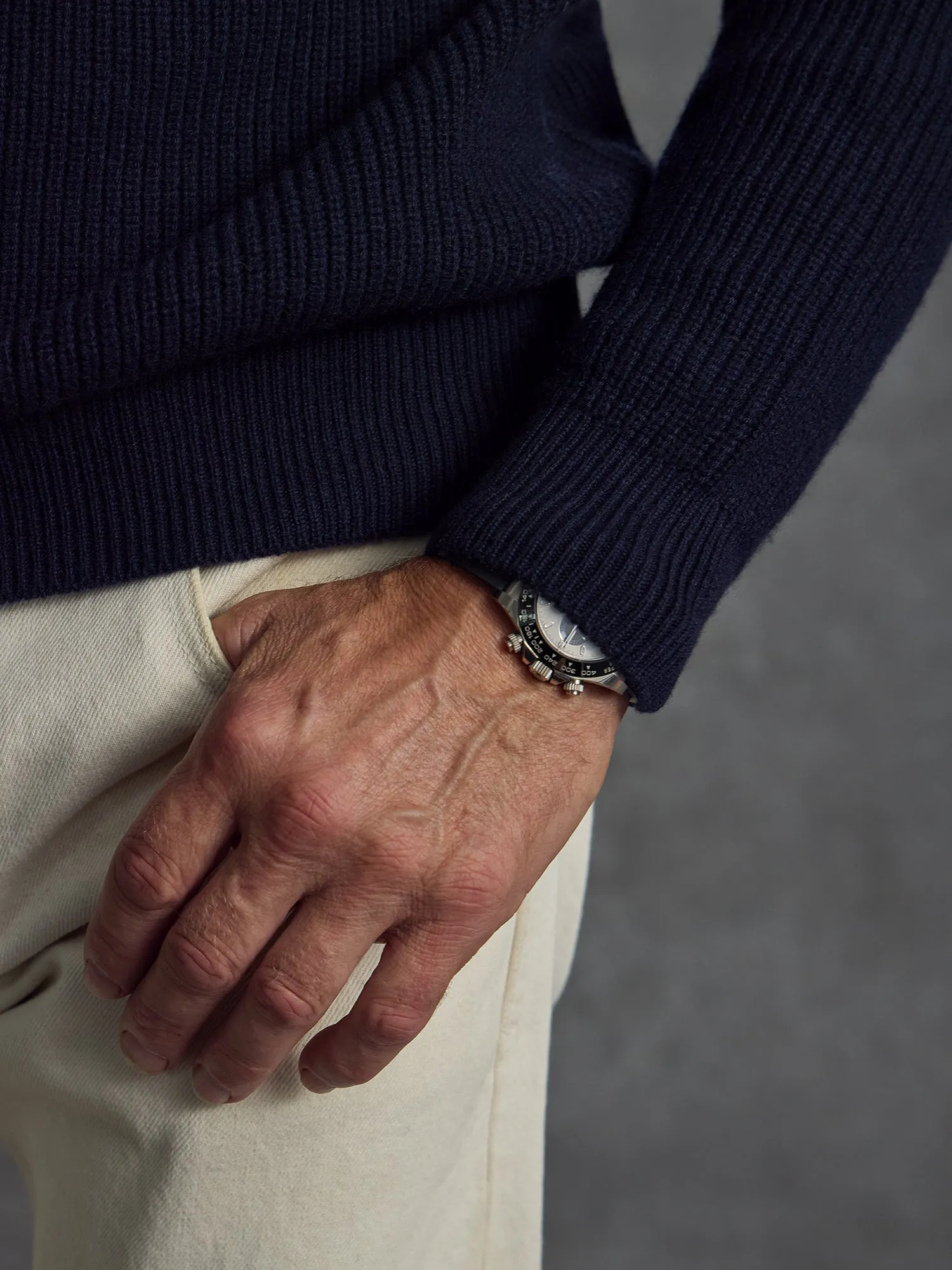 The Commando Crew Neck - Midnight sold by Private White V.C. product image thumbnail 5