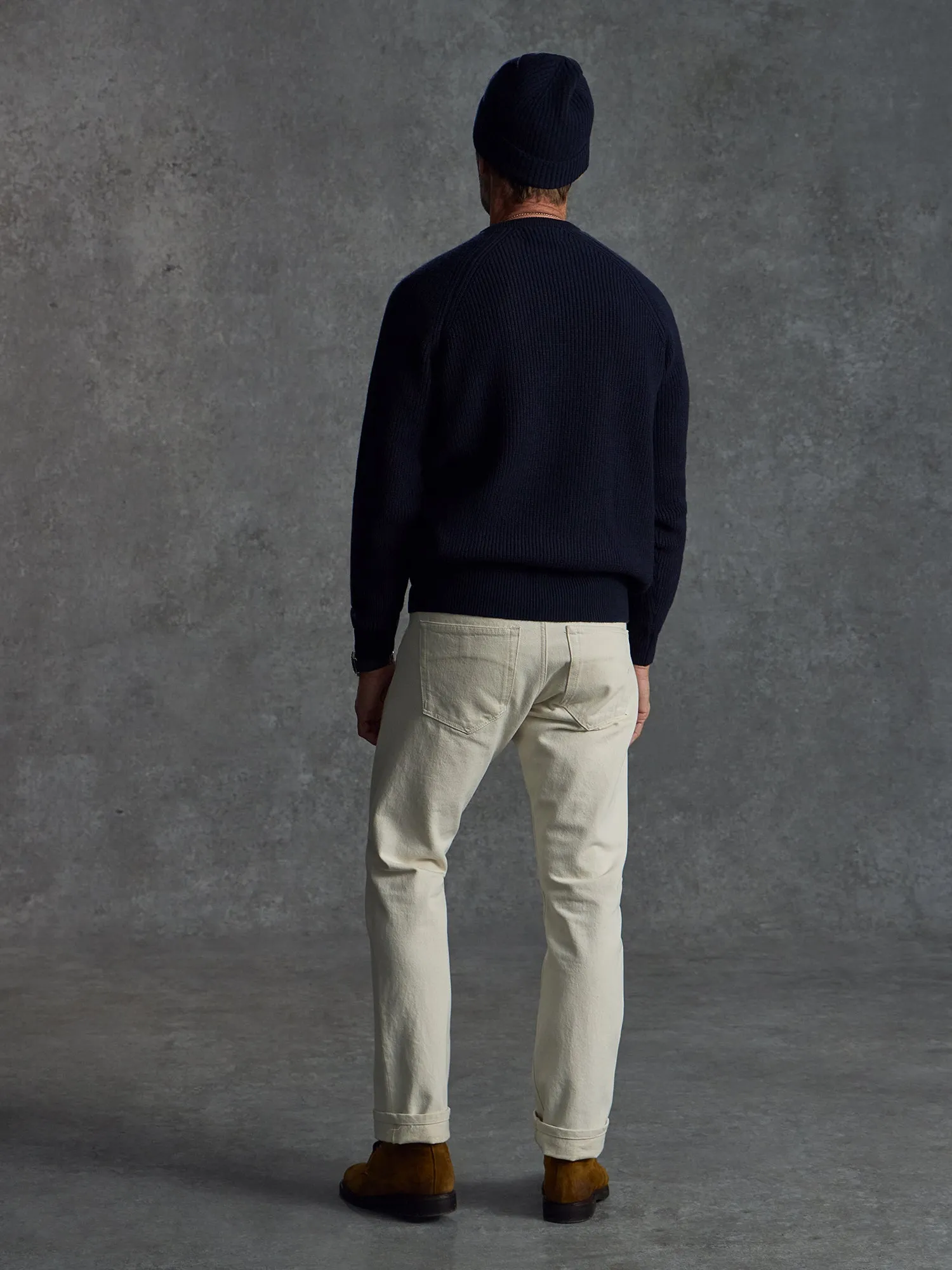 The Commando Crew Neck - Midnight sold by Private White V.C. product image thumbnail 4