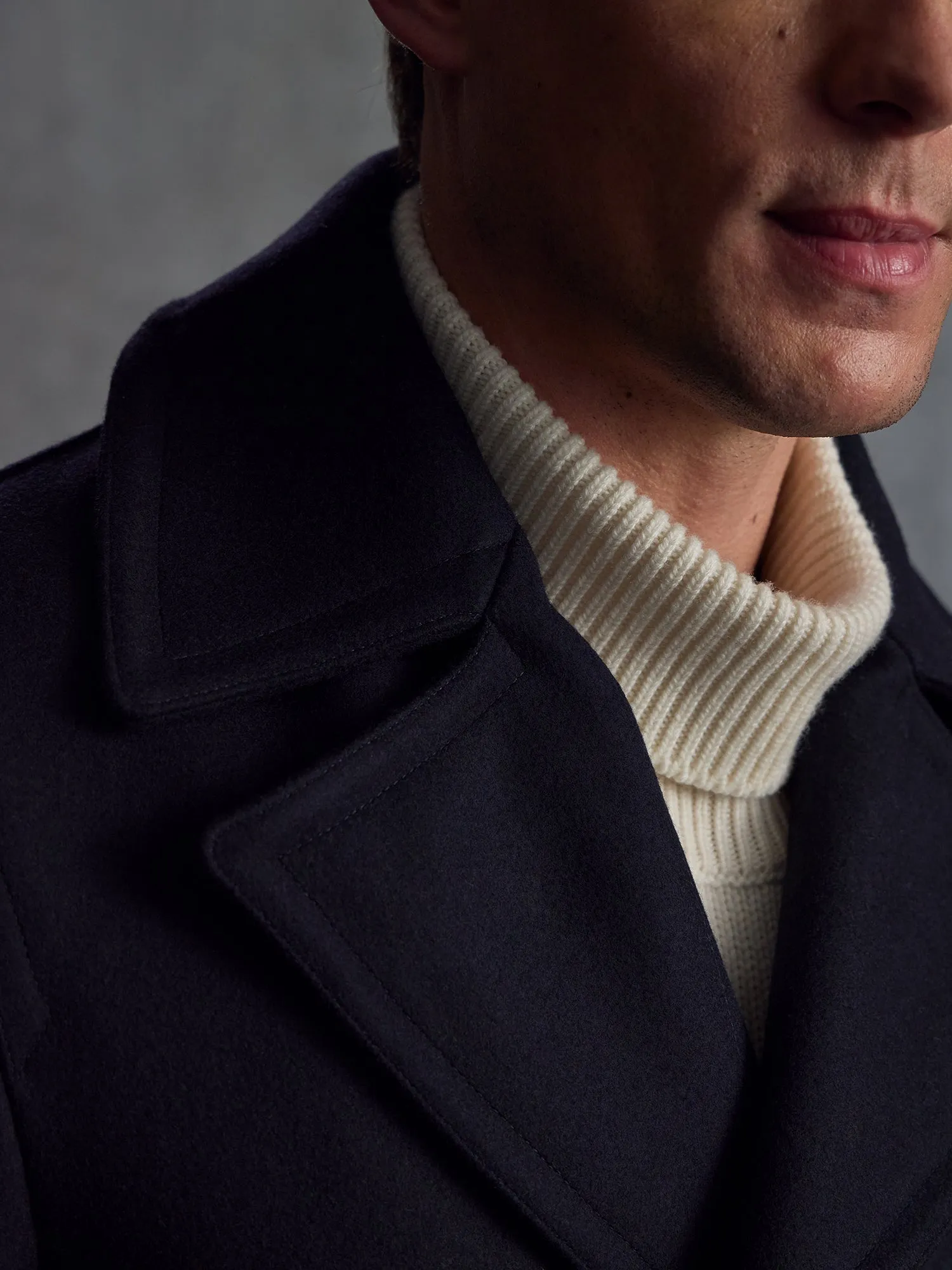 The Manchester Peacoat - Navy (Heroes) sold by Private White V.C. product image thumbnail 3