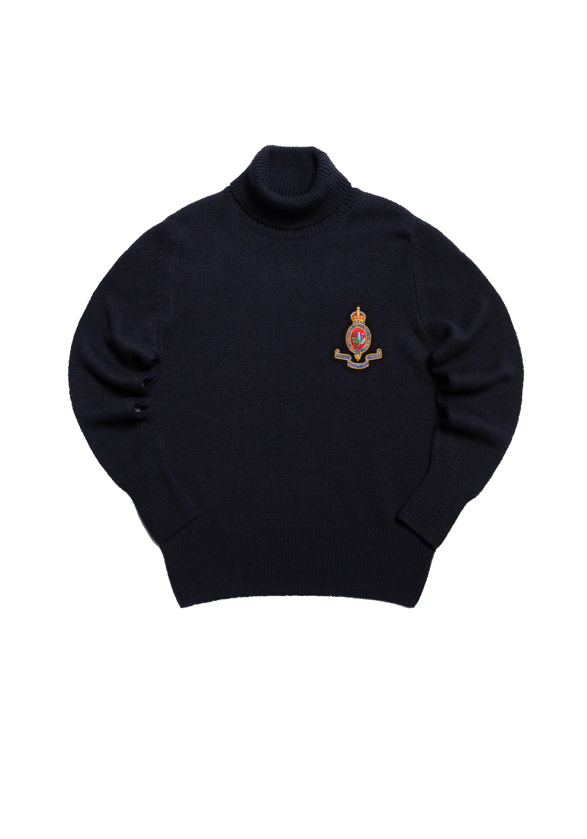 The RHC Cashmere Submariner Rollneck - Ink sold by Private White V.C. product image thumbnail 3