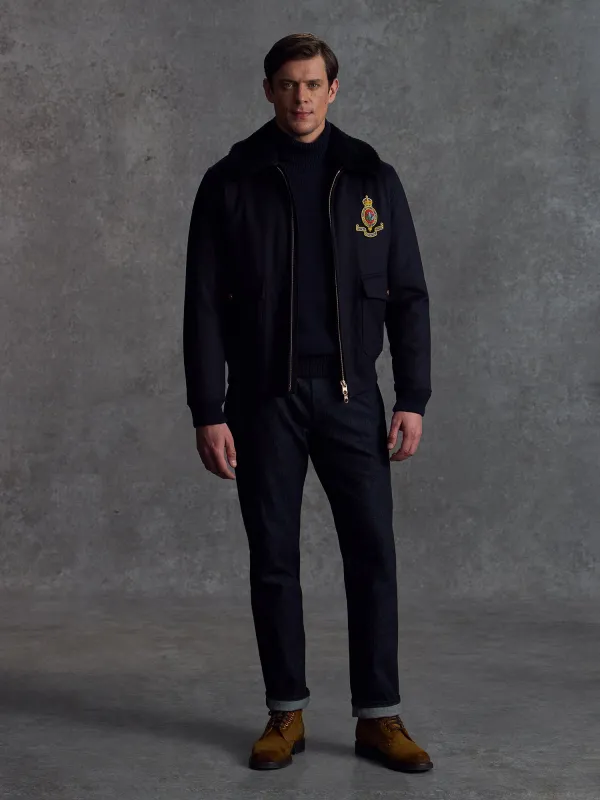 The RHC Flight Jacket - Ink sold by Private White V.C.