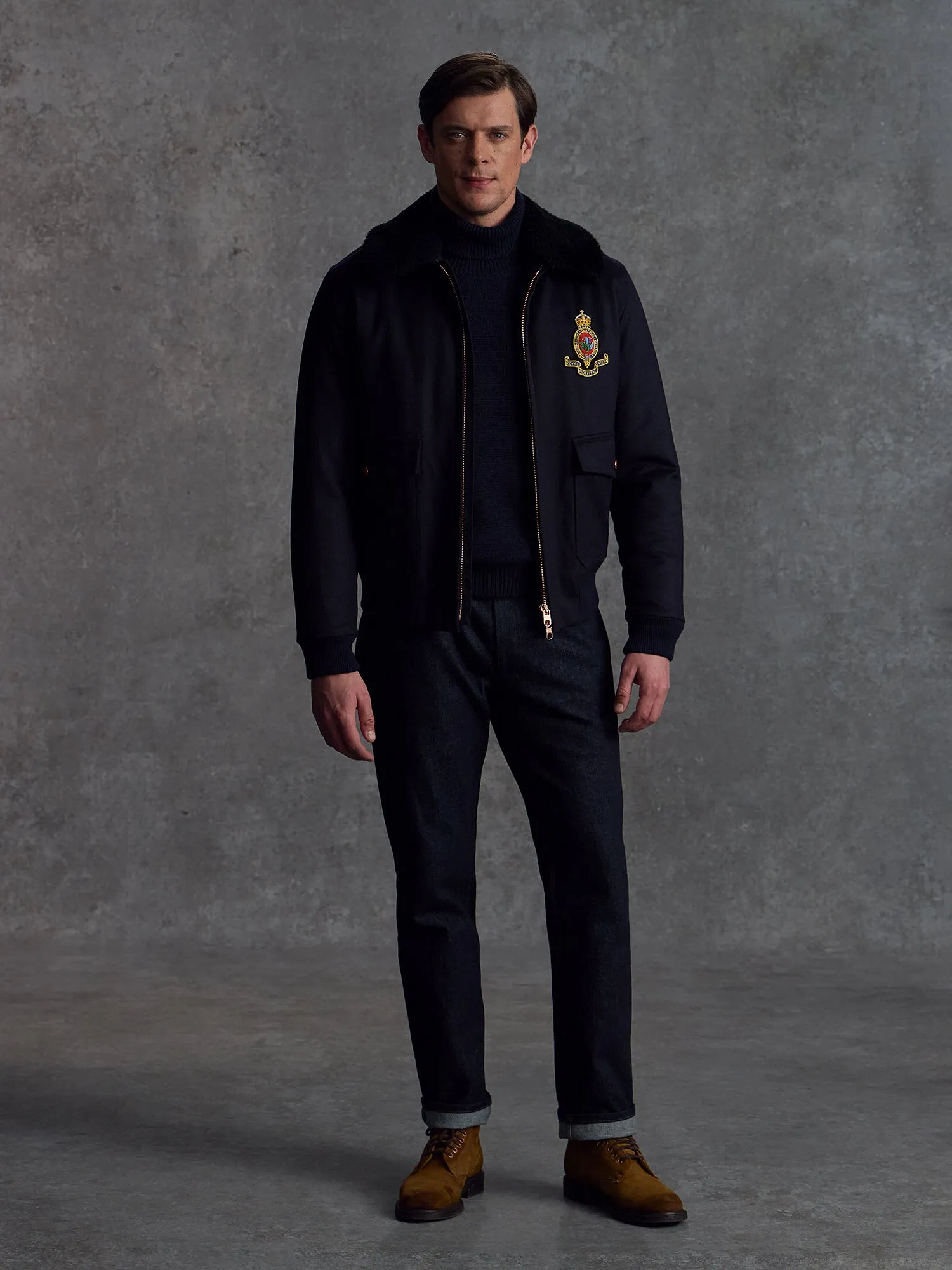 The RHC Flight Jacket - Ink sold by Private White V.C.