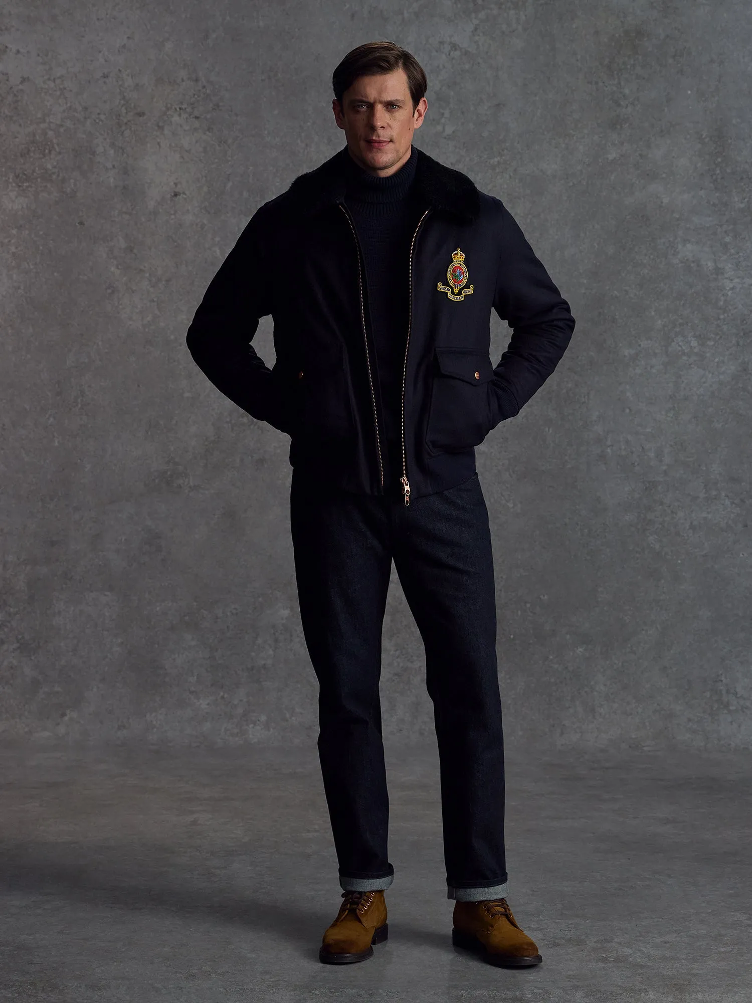 The RHC Flight Jacket - Ink sold by Private White V.C. product image thumbnail 2