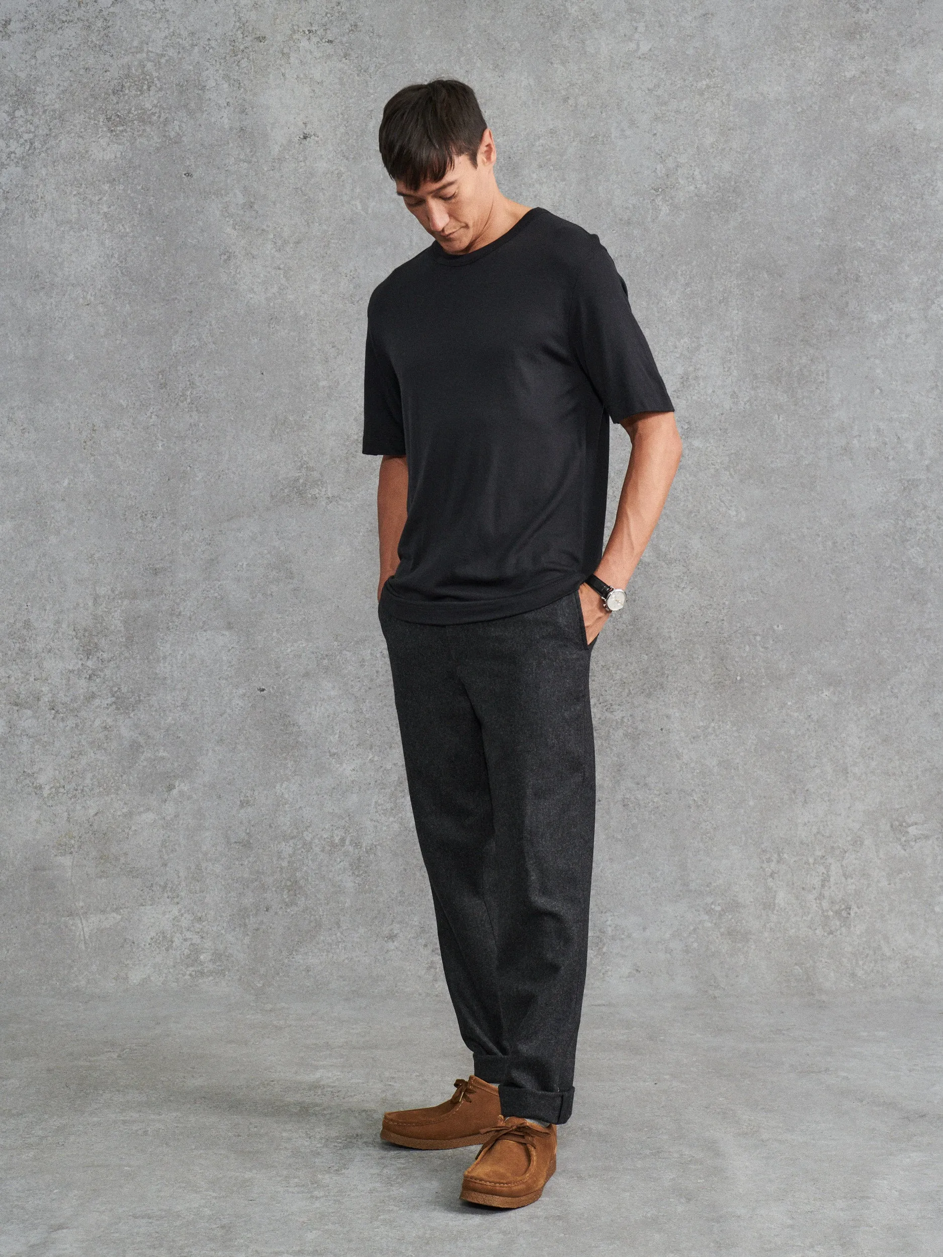 The Foundation Tee - Charcoal sold by Private White V.C. product image thumbnail 2