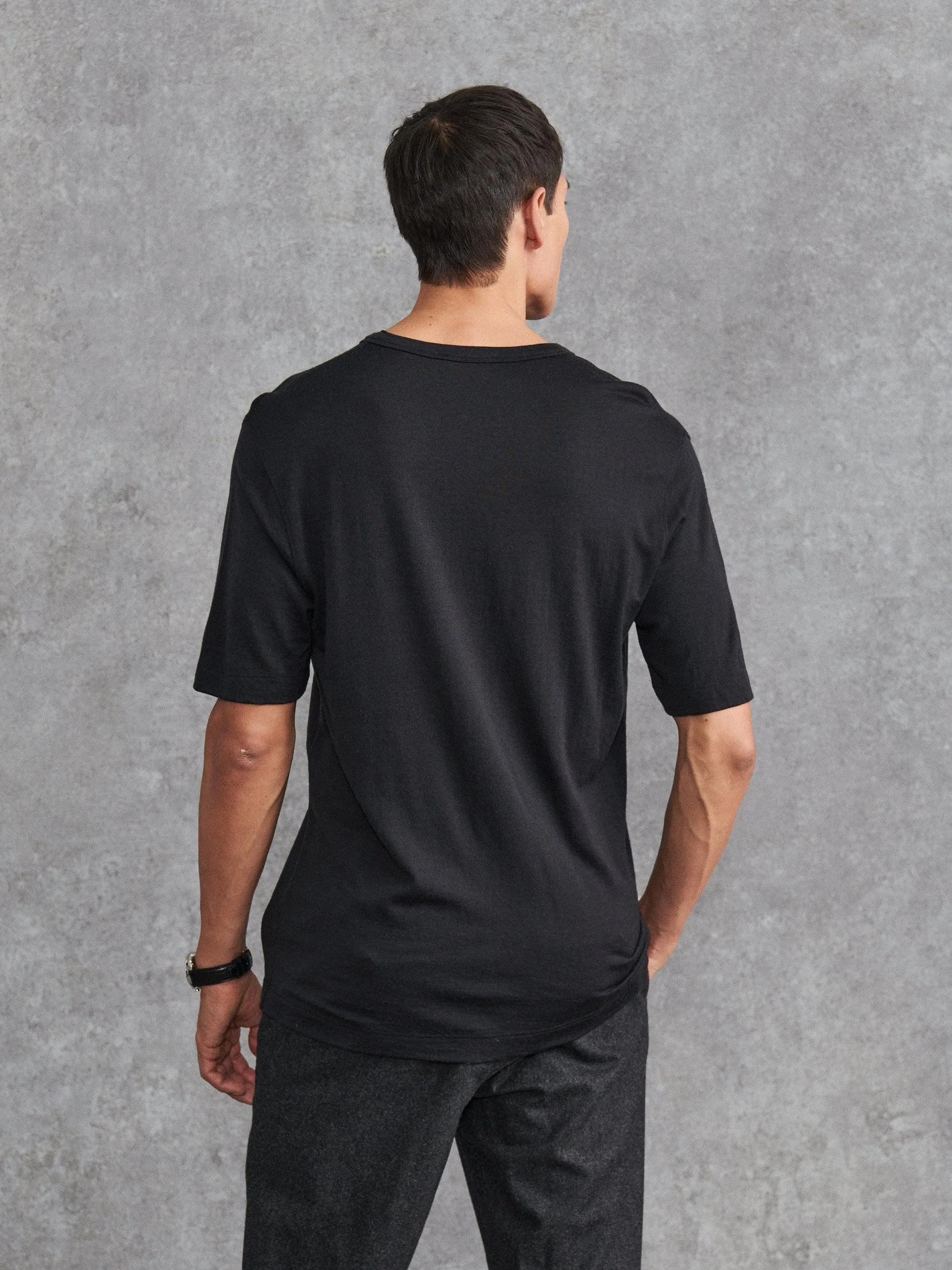 The Foundation Tee - Charcoal sold by Private White V.C. product image thumbnail 4