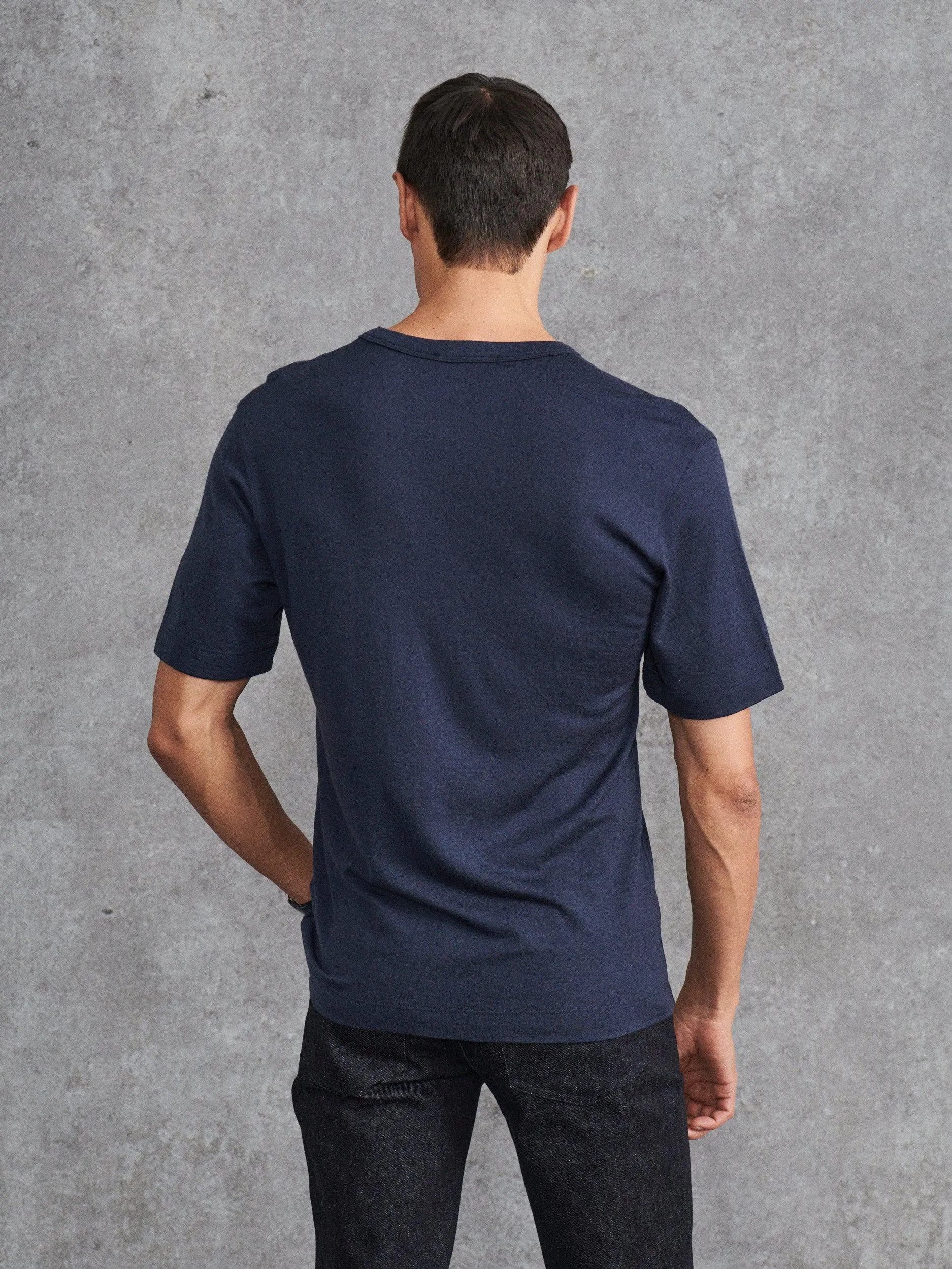The Manchester Merino - Navy sold by Private White V.C. product image thumbnail 4