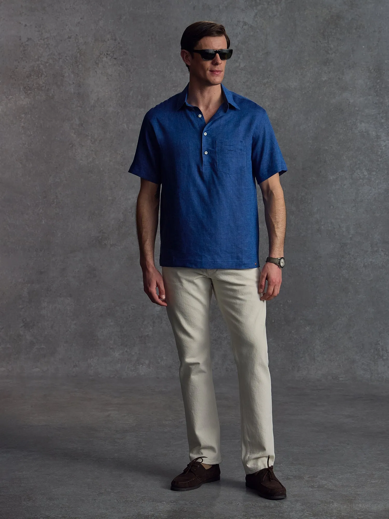 The Monaco Pullover - Azure sold by Private White V.C.