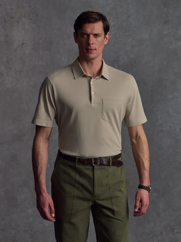 The Civvy Polo - Alabaster sold by Private White V.C.