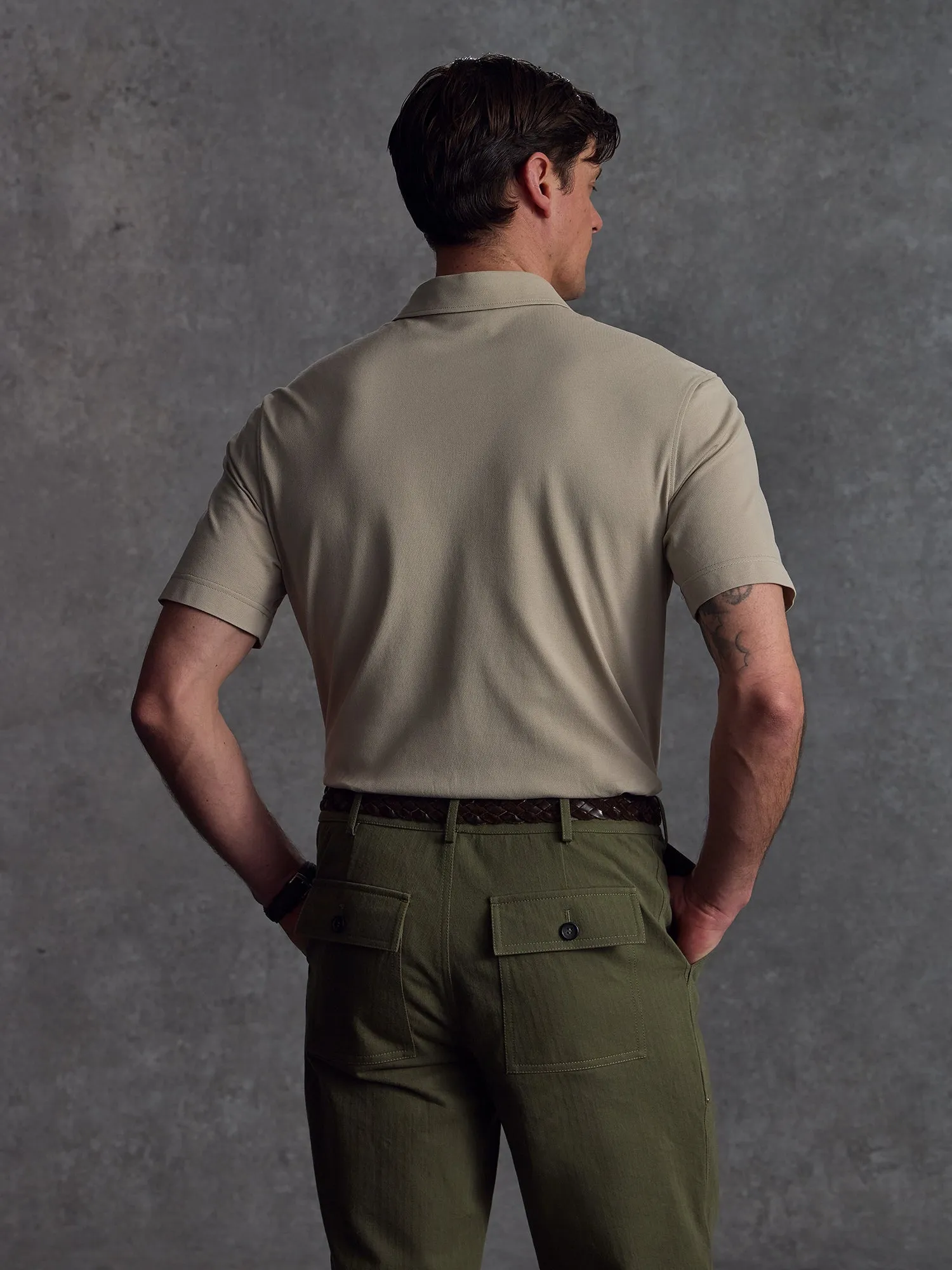 The Civvy Polo - Alabaster sold by Private White V.C. product image thumbnail 5