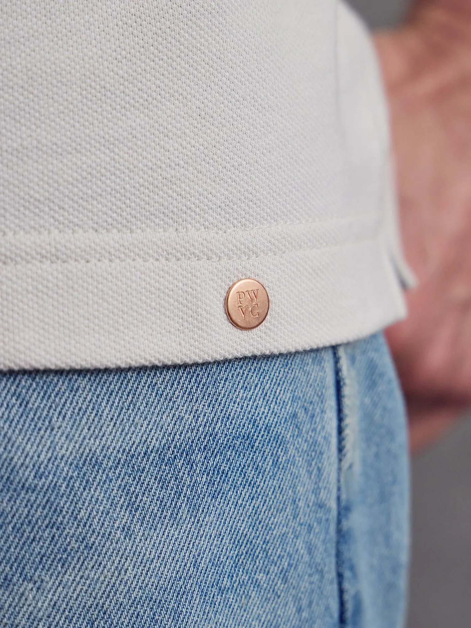 The Civvy Polo - Flake White sold by Private White V.C. product image thumbnail 3