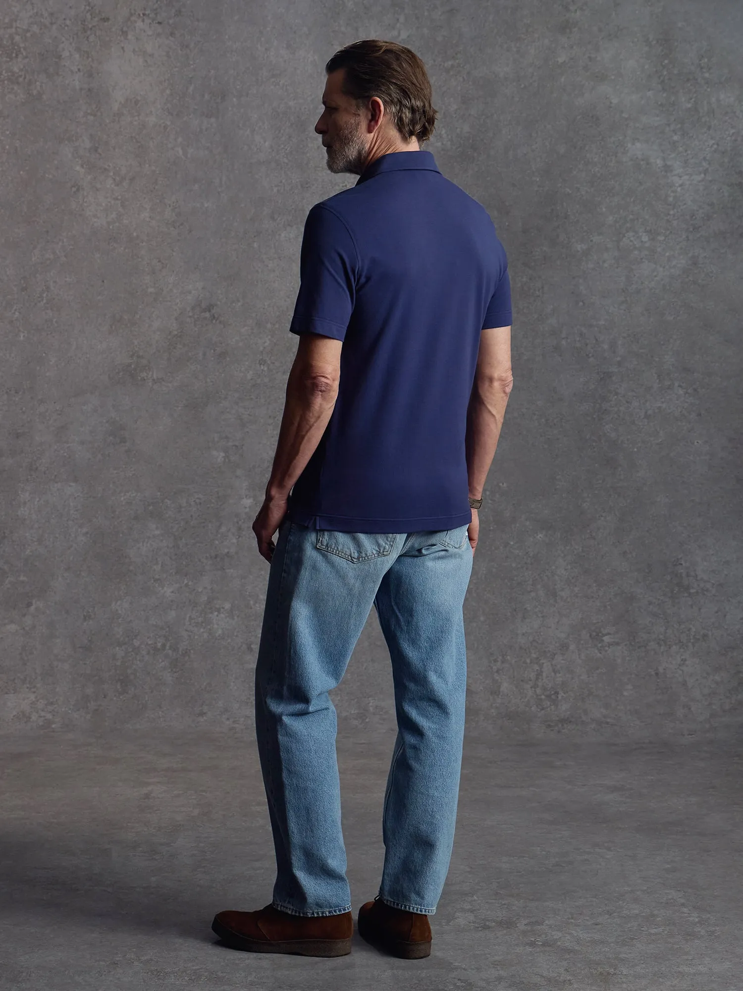 The Civvy Polo - Navy sold by Private White V.C. product image thumbnail 4