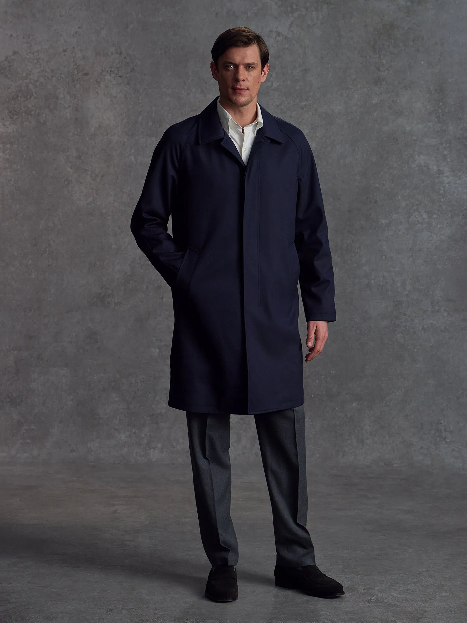 The Parade Mac - Ink sold by Private White V.C.