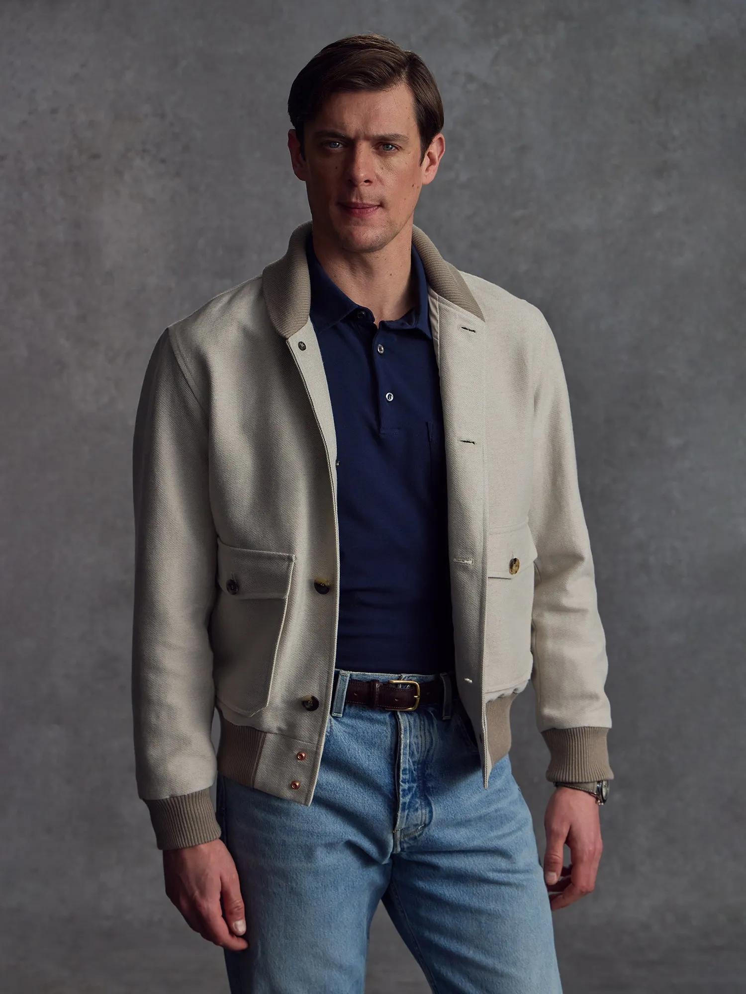 The Spy Bomber - Ecru sold by Private White V.C. product image thumbnail 5