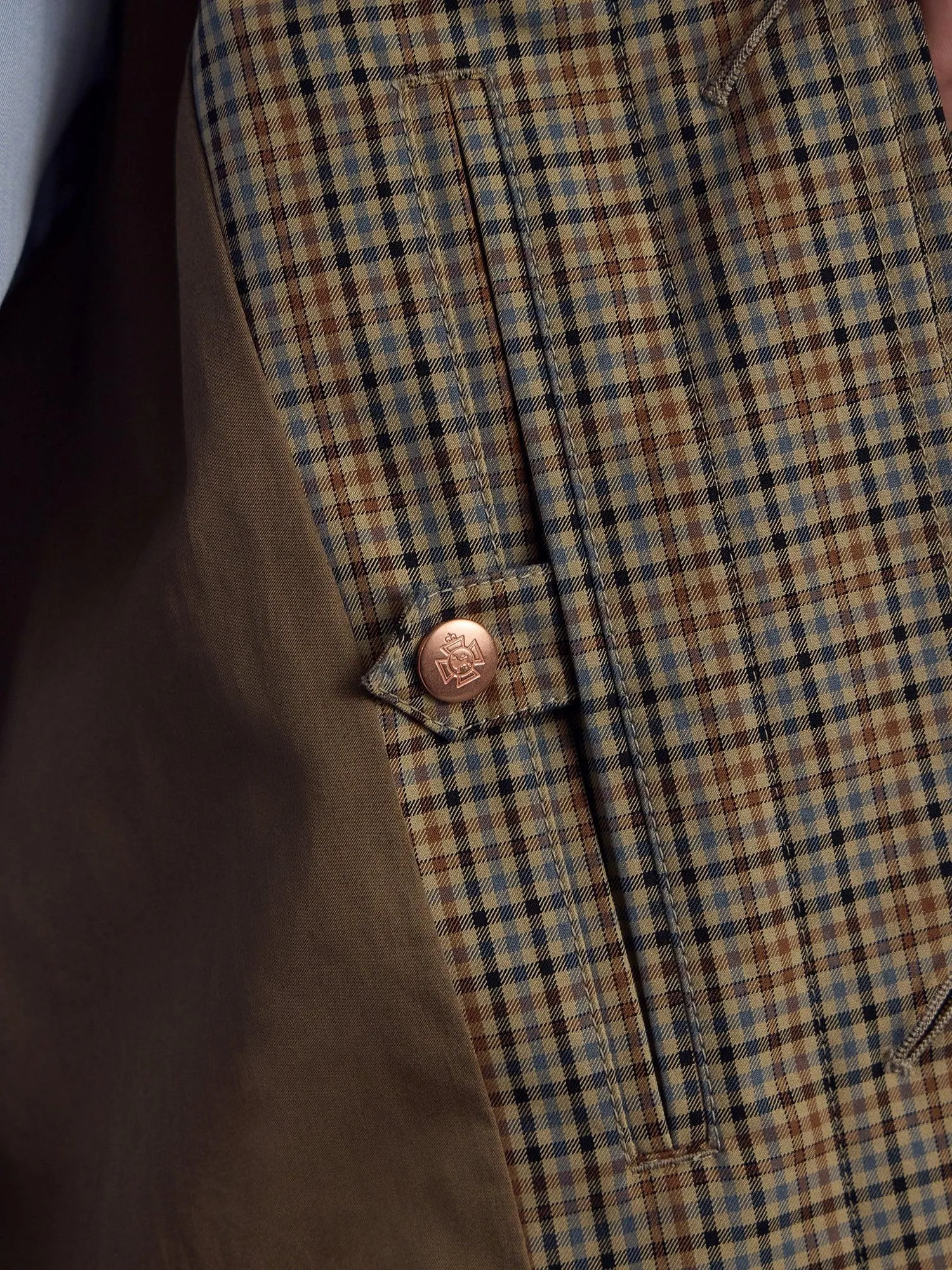 The Honey Trap Trench - Check sold by Private White V.C. product image thumbnail 3