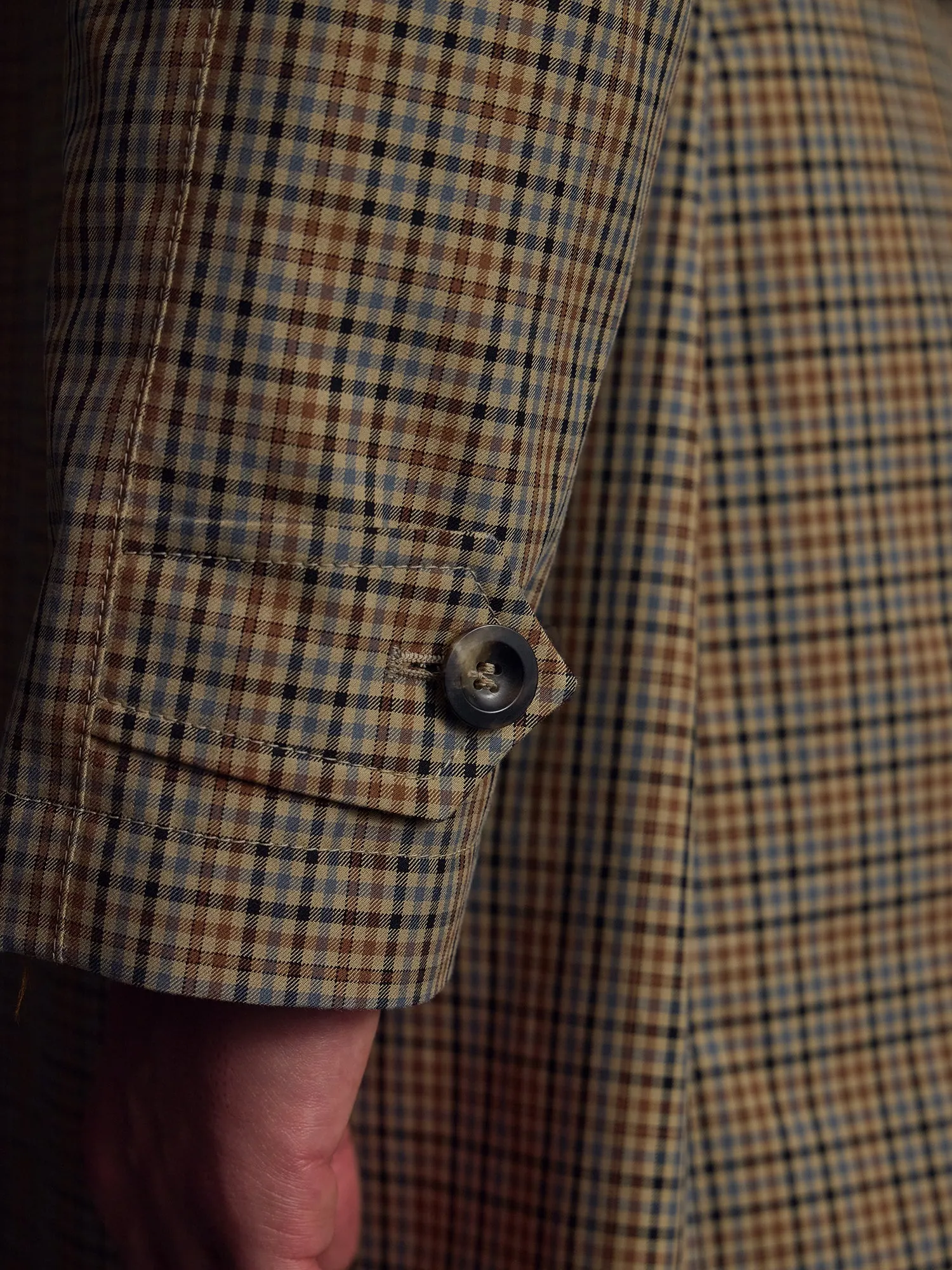 The Honey Trap Trench - Check sold by Private White V.C. product image thumbnail 5