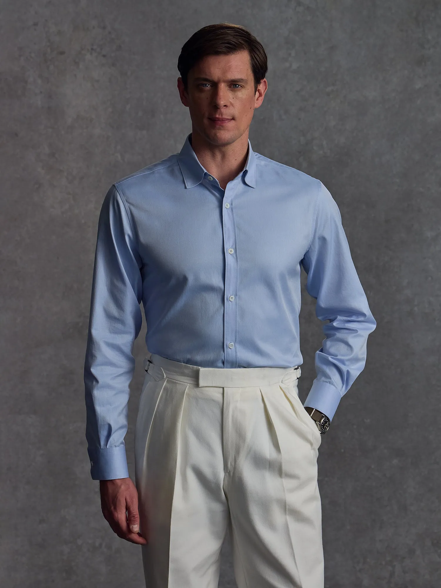 The Civvy Shirt - Blue sold by Private White V.C. product image thumbnail 4