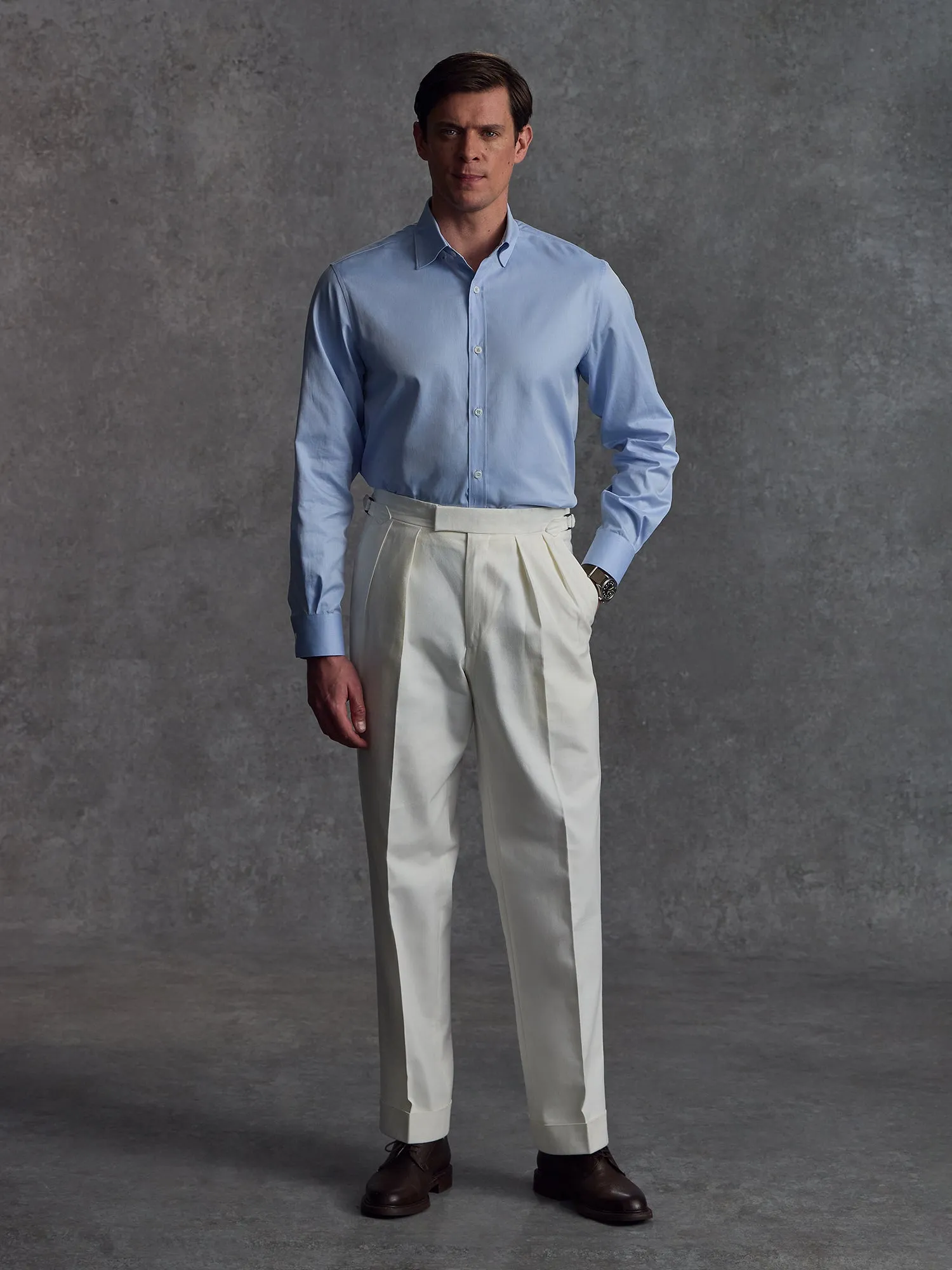 The Civvy Shirt - Blue sold by Private White V.C. product image thumbnail 2