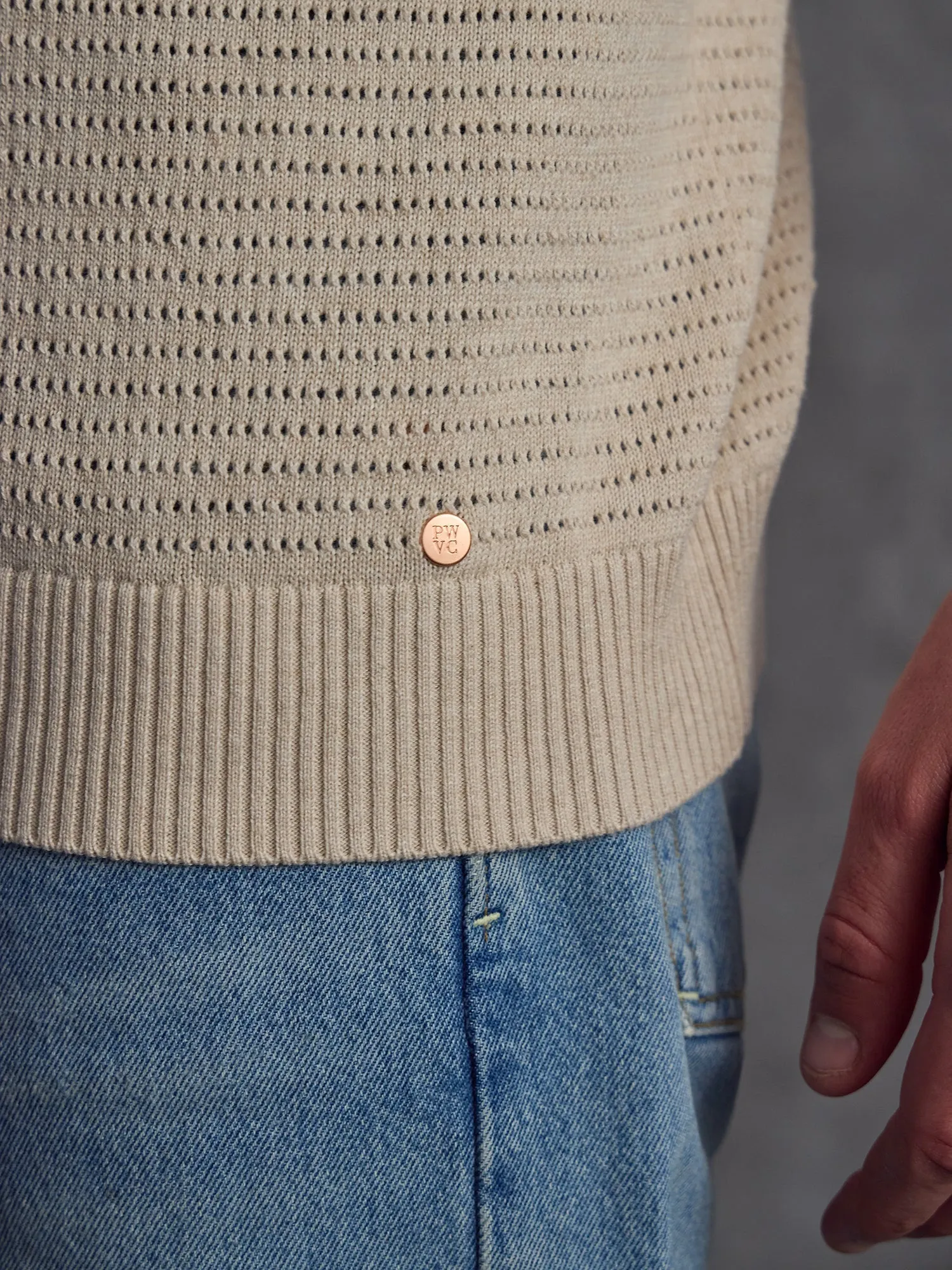 The Martini Polo - Sand sold by Private White V.C. product image thumbnail 4