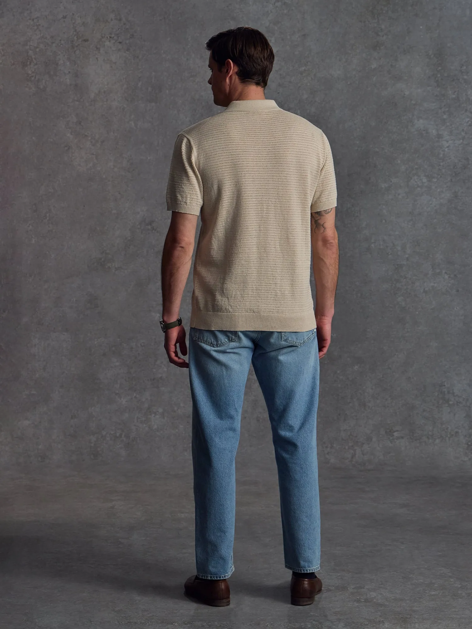 The Martini Polo - Sand sold by Private White V.C. product image thumbnail 5