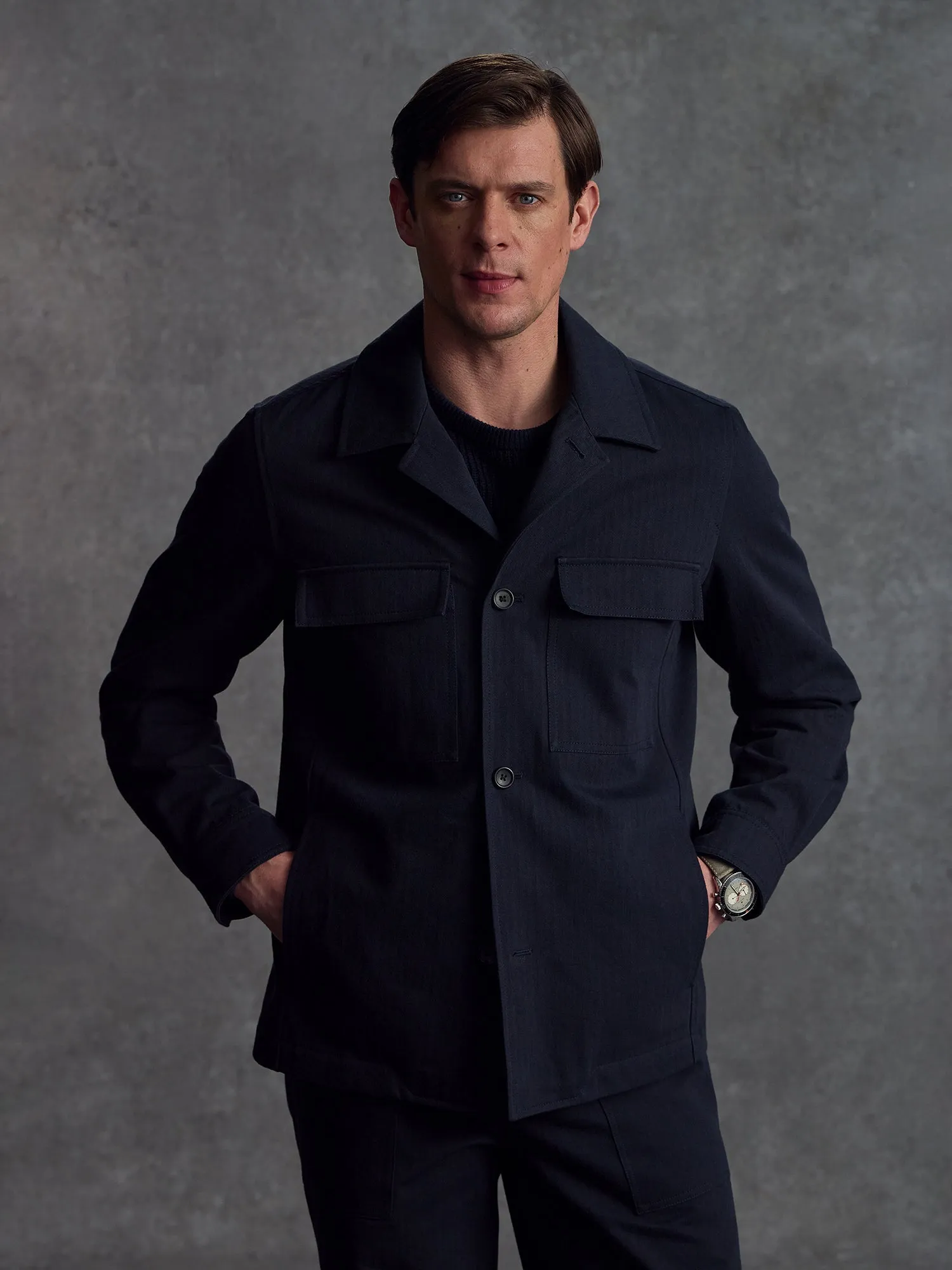 The Overlord Jacket - Navy sold by Private White V.C.